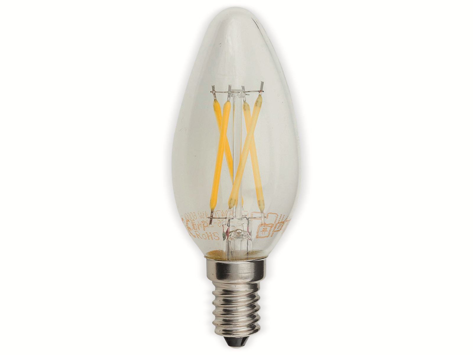 OPTONICA LED-Lampe 1471 Fil, E14, C35, EEK F, 4 W, 400 lm, 4500 K OPTONICA LED-Lampe 1471 Fil, E14, C35, EEK F, 4 W, 400 lm, 4500 K