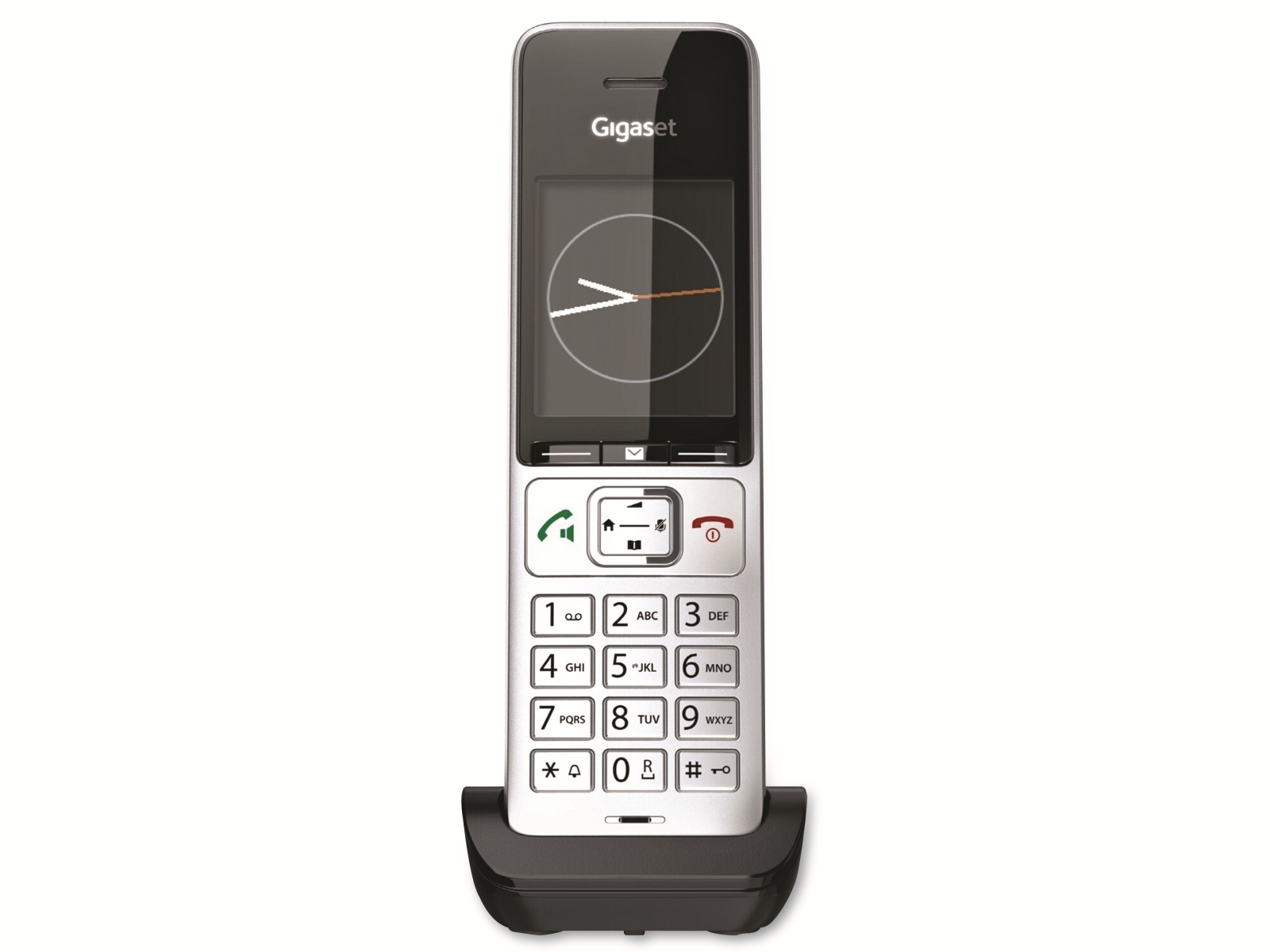 GIGASET Telefon Comfort 500HX, silber-schwarz GIGASET Telefon Comfort 500HX, silber-schwarz