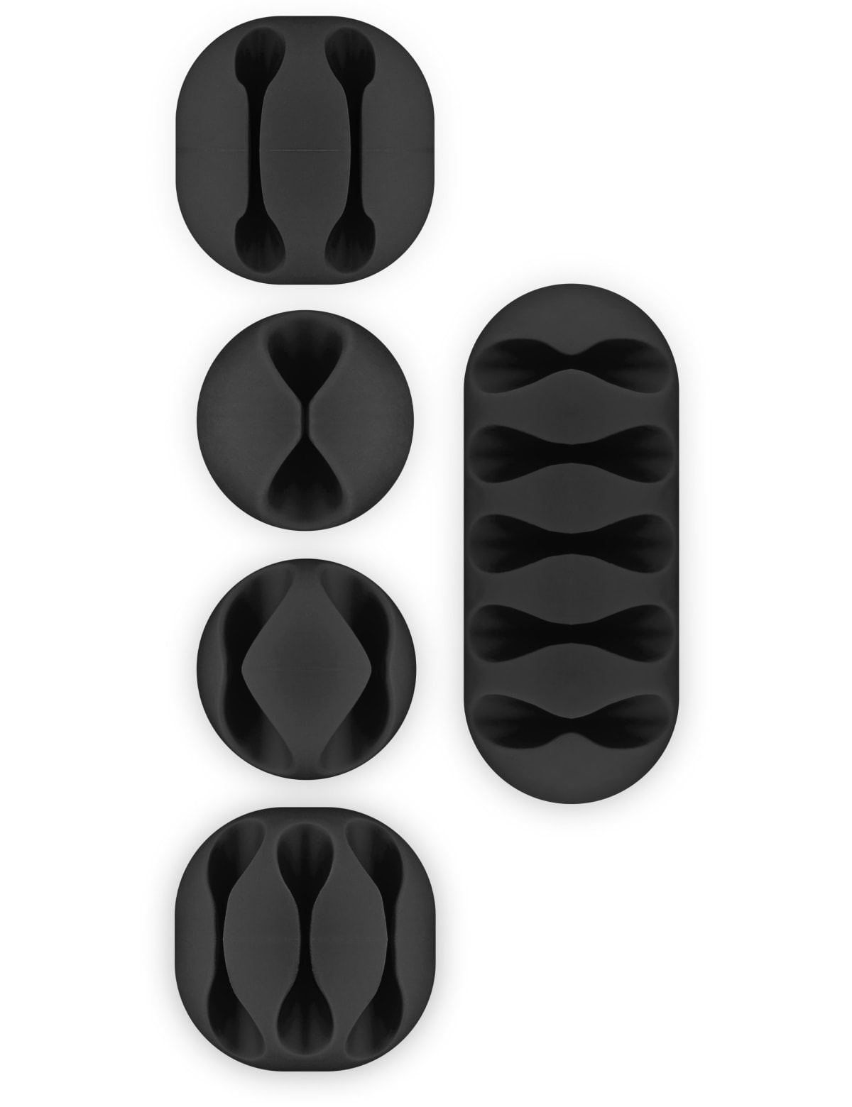 GOOBAY Kabel Management 5er-Set, schwarz GOOBAY Kabel Management 5er-Set, schwarz