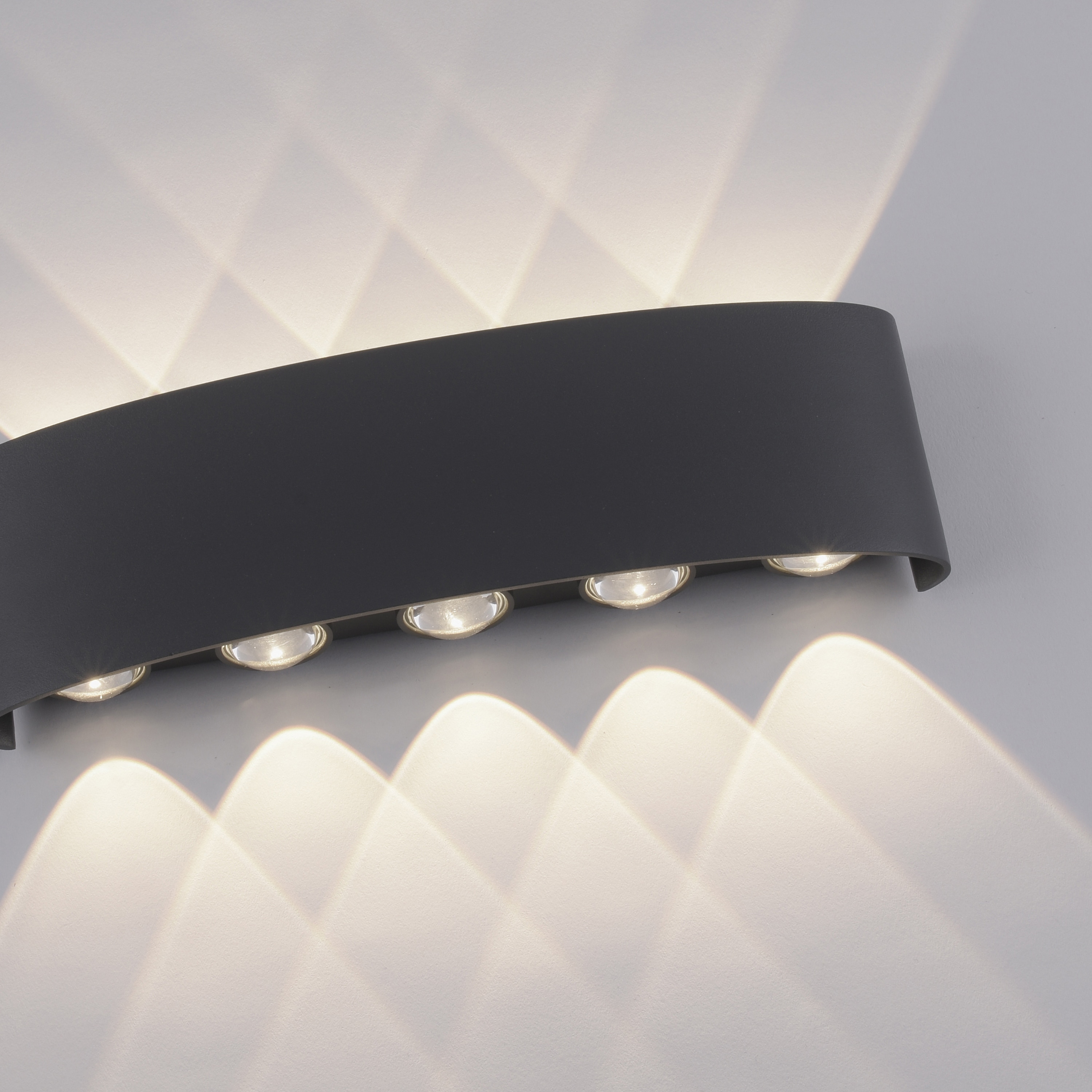 PAUL NEUHAUS LED-Wandleuchte 9489-13 anthrazit, 8 W, 1200 lm, 3000 K, IP54 PAUL NEUHAUS LED-Wandleuchte 9489-13 anthrazit, 8 W, 1200 lm, 3000 K, IP54