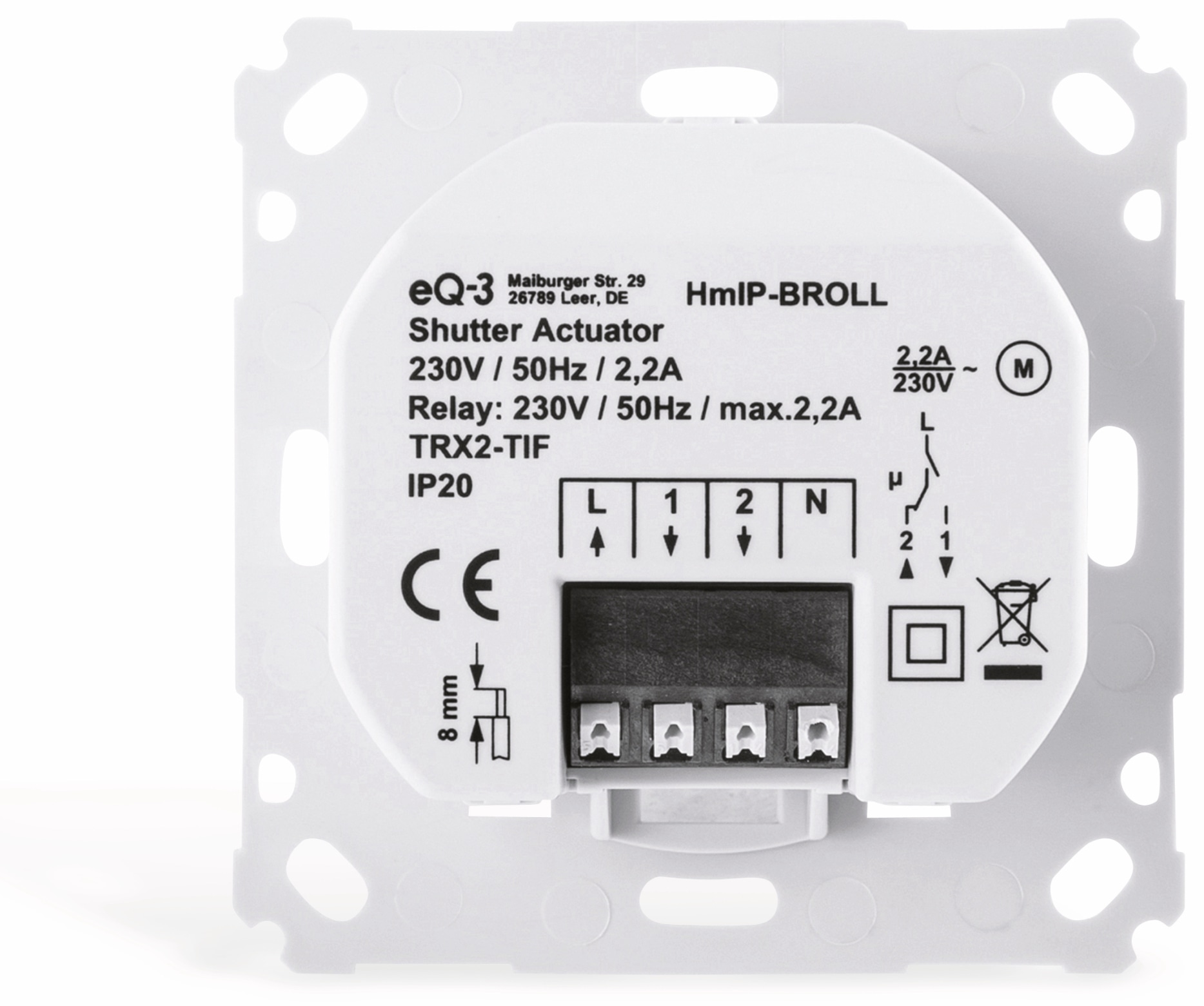HOMEMATIC IP Smart Home 151322A0, Rollladenaktor HOMEMATIC IP Smart Home 151322A0, Rollladenaktor