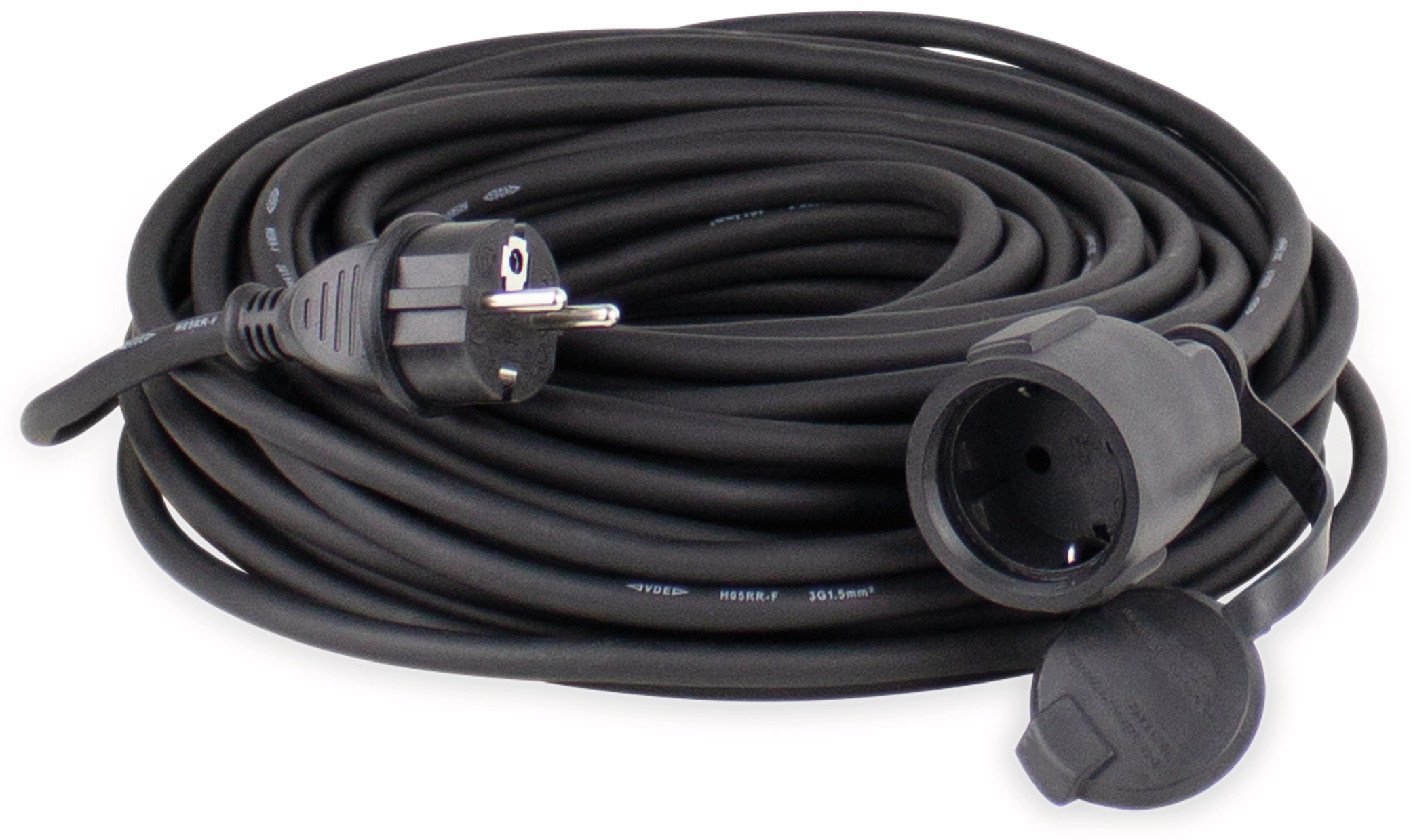 AS SCHWABE Gummi Schutzkontaktverlängerung 25 m, 3x2,5 mm², schwarz AS SCHWABE Gummi Schutzkontaktverlängerung 25 m, 3x2,5 mm², schwarz
