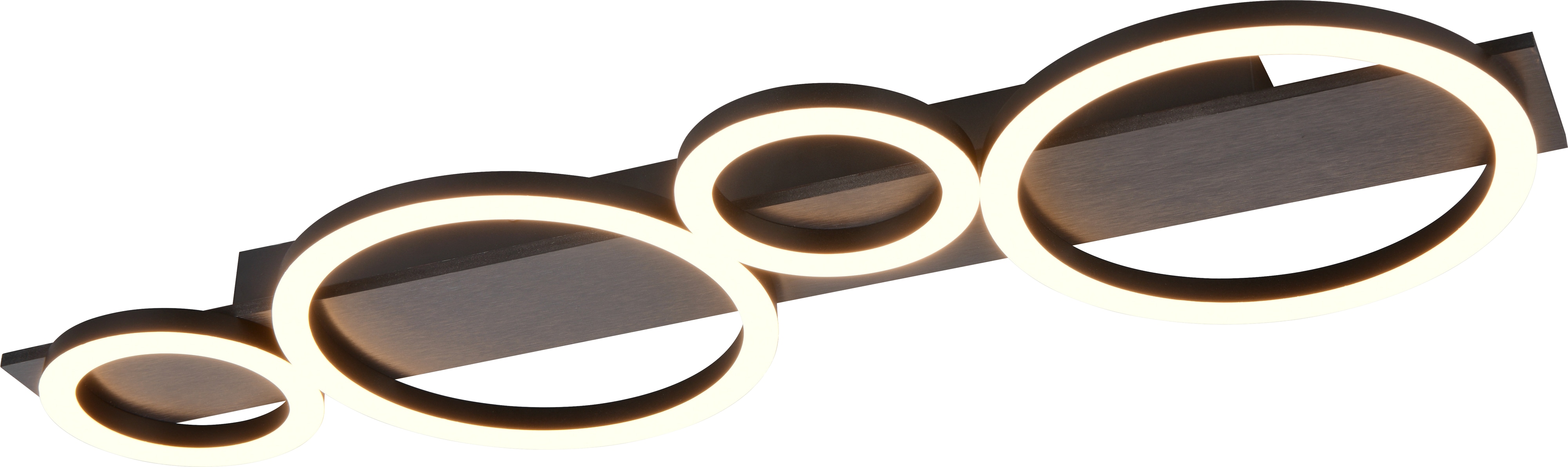 REALITY LED-Deckenleuchte LUMOS, R64821109, 26,5W, 3100lm, 3000K, alu