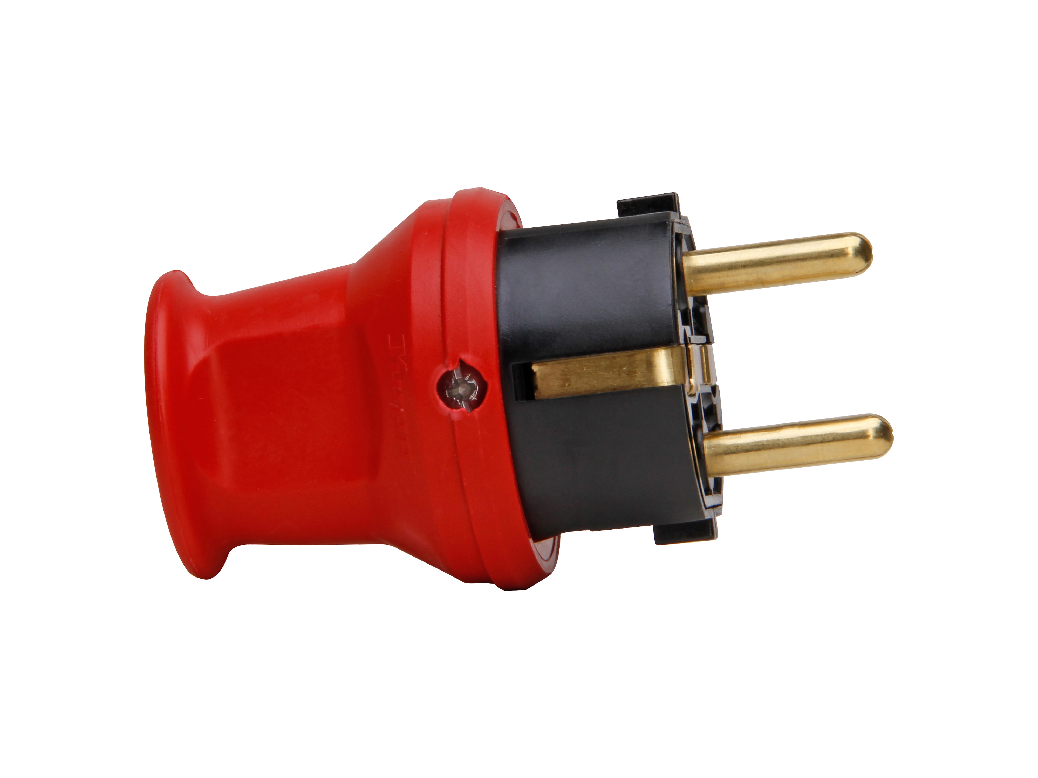 KOPP Schutzkontakt-Stecker 179712001 klein, mit Knickschutz, rot KOPP Schutzkontakt-Stecker 179712001 klein, mit Knickschutz, rot