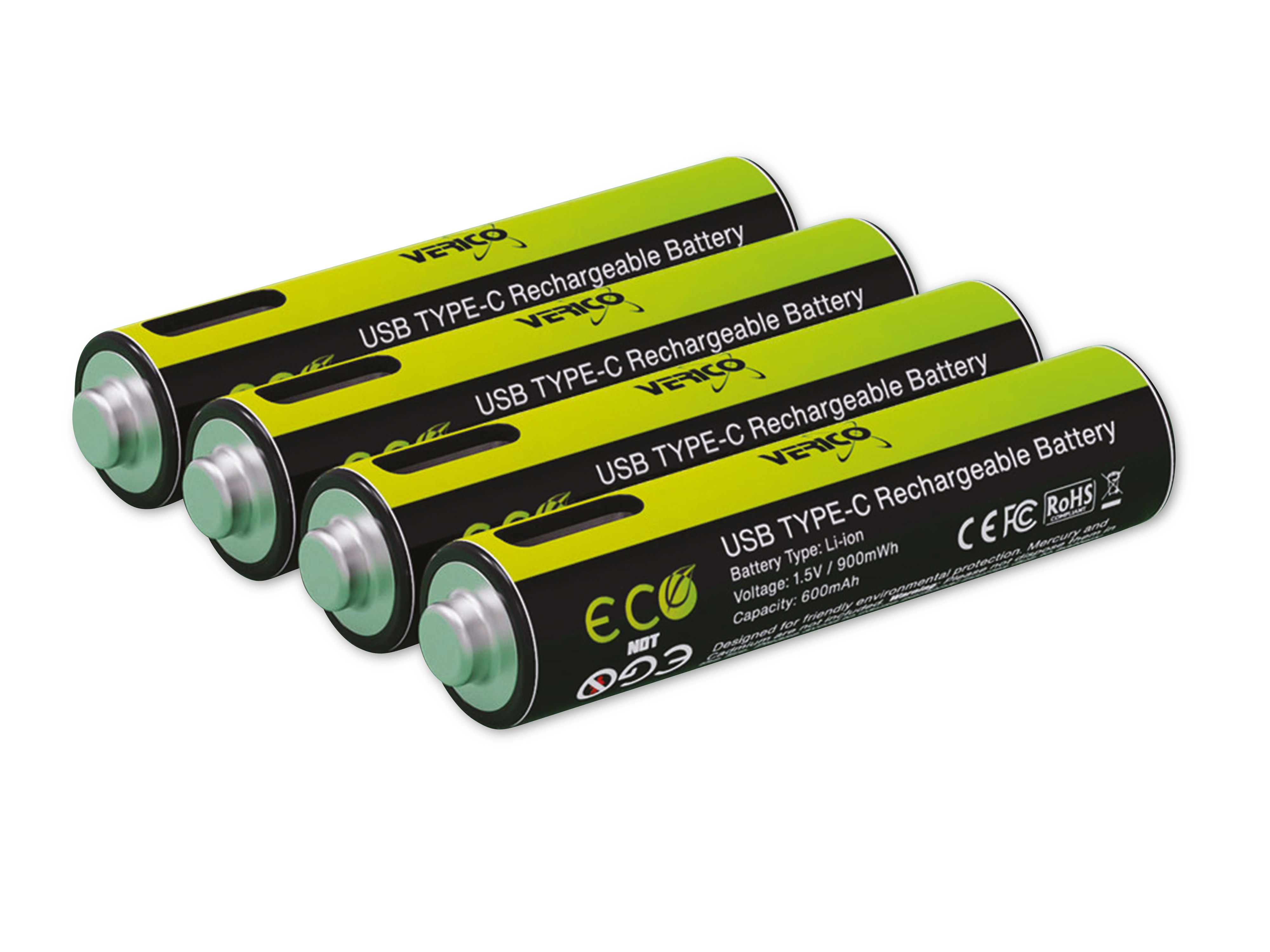 VERICO Li-Ion-Akku Loop Energy AAA, mit USB-C Buchse, 2er Pack VERICO Li-Ion-Akku Loop Energy AAA, mit USB-C Buchse, 2er Pack