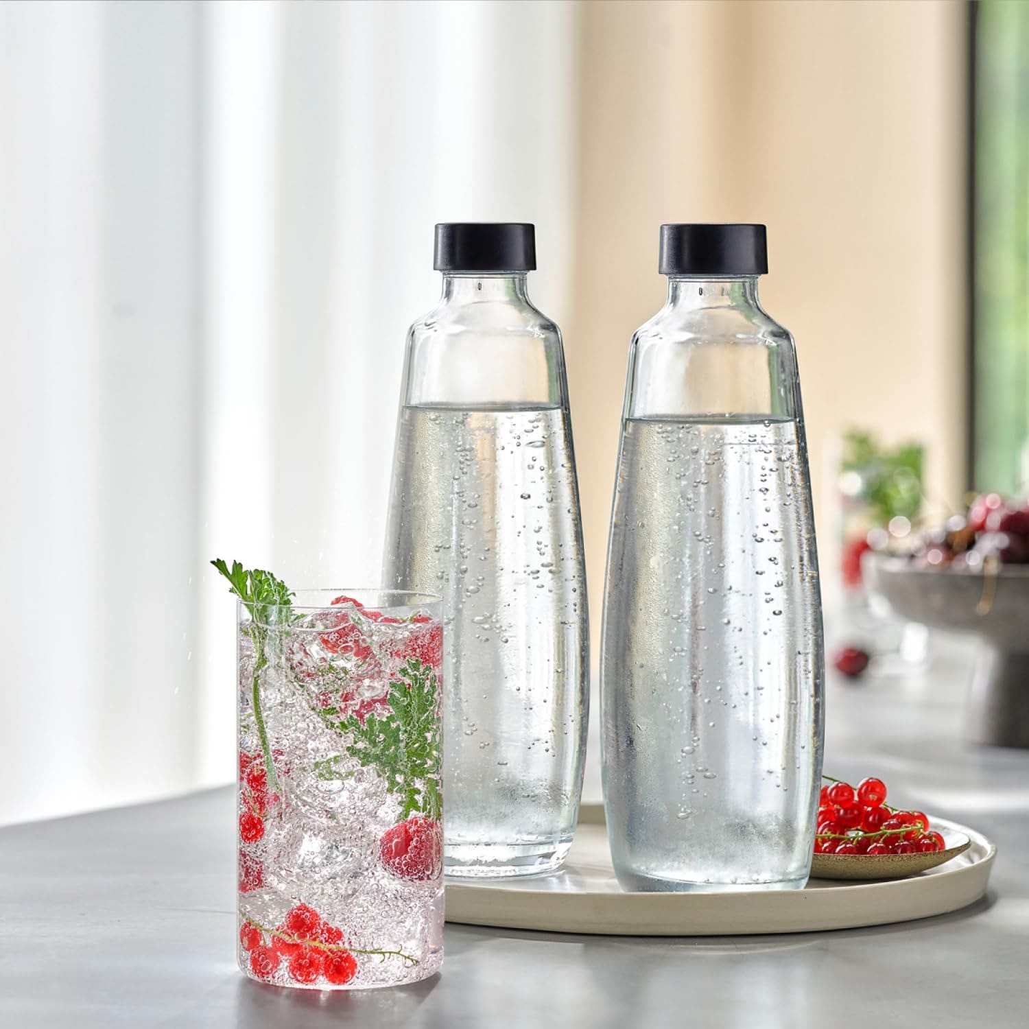 SODASTREAM Glaskaraffe Duo, 1 L, 2 Stück SODASTREAM Glaskaraffe Duo, 1 L, 2 Stück