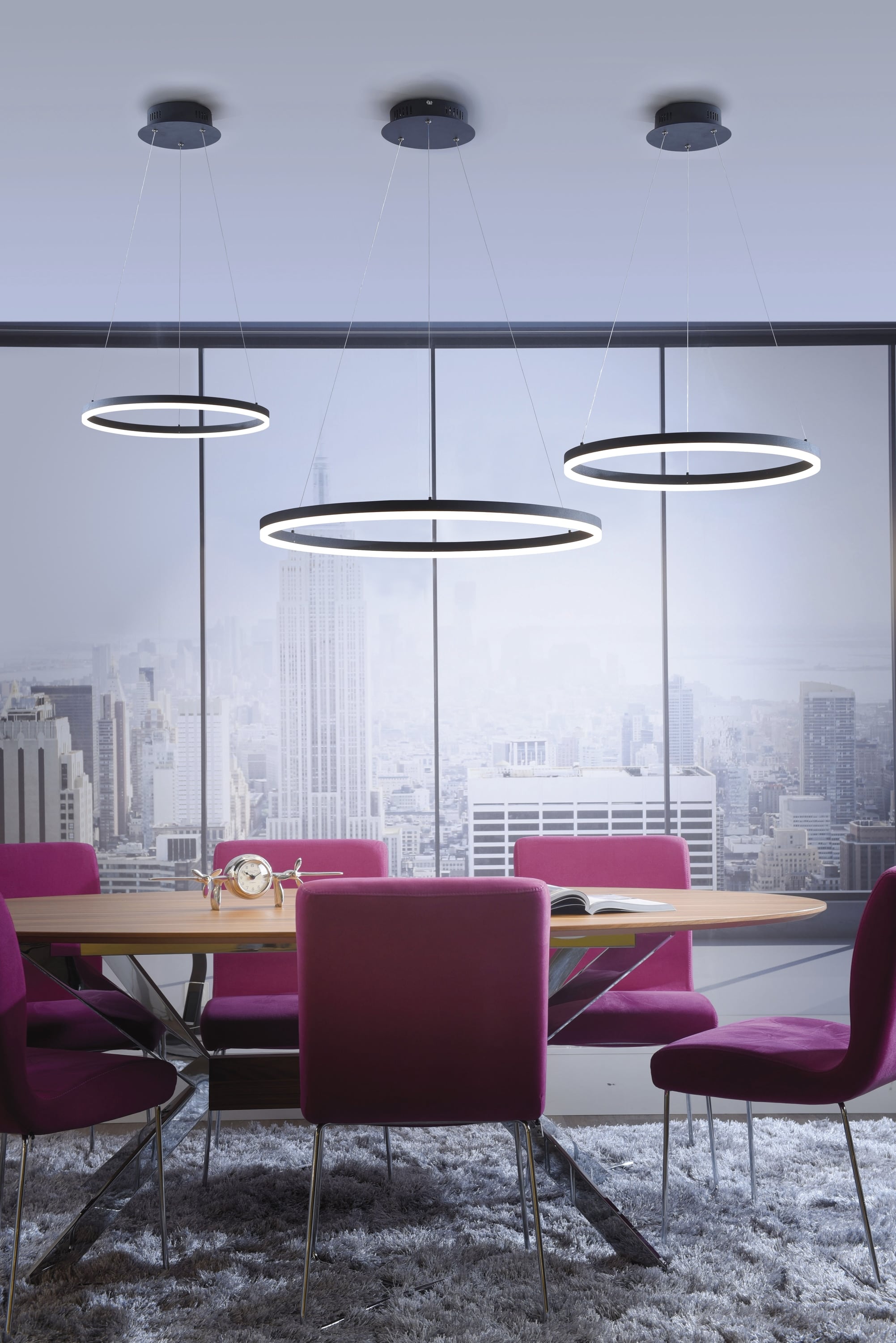 PAUL NEUHAUS LED-Pendelleuchte 2382-13 anthrazit, 38,5 W, 5250 lm, 3000 K PAUL NEUHAUS LED-Pendelleuchte 2382-13 anthrazit, 38,5 W, 5250 lm, 3000 K