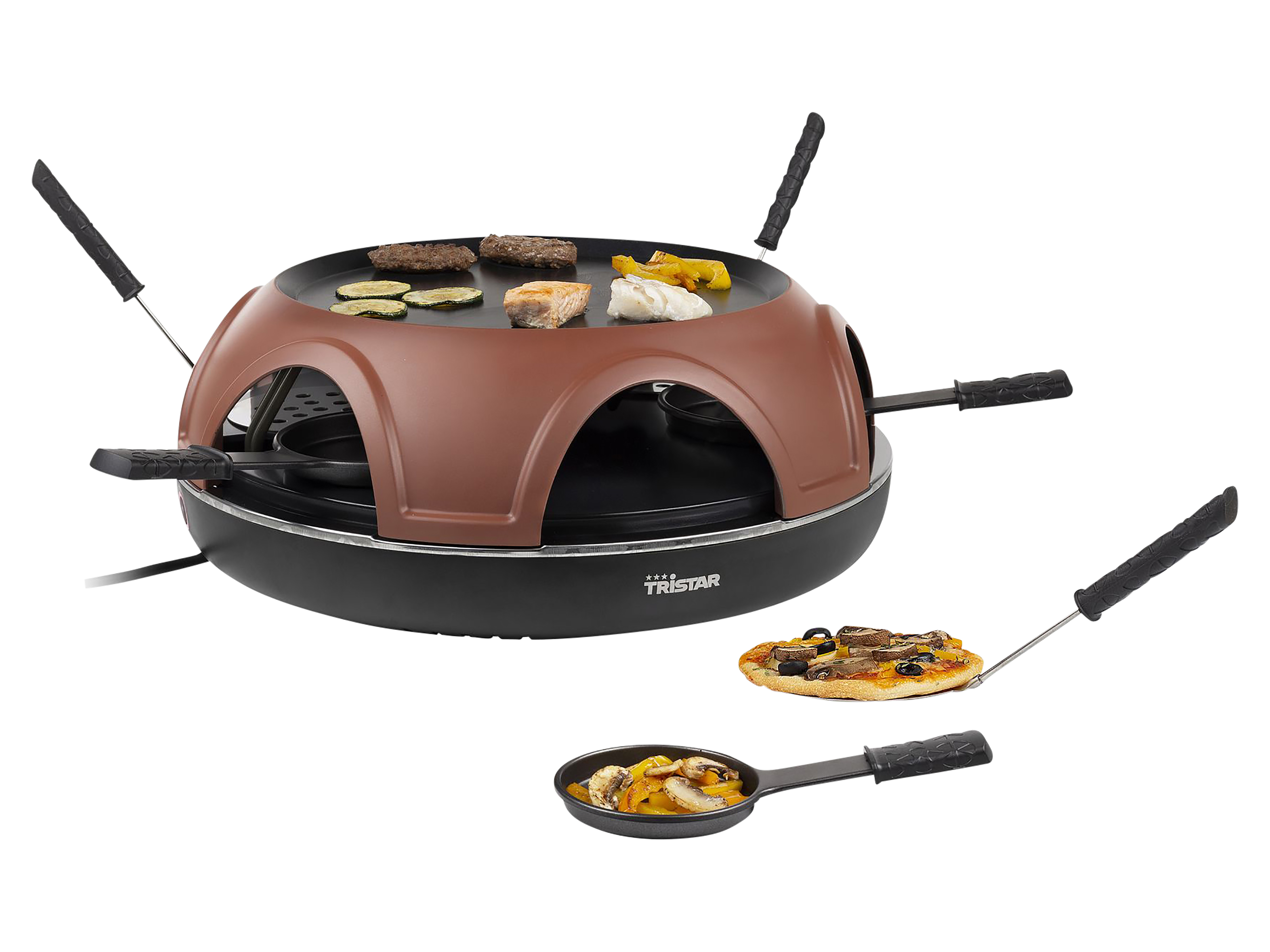 TRISTAR Pizzamaker Festa Gourmet, PZ-9160, 3in1, für 6 Personen TRISTAR Pizzamaker Festa Gourmet, PZ-9160, 3in1, für 6 Personen