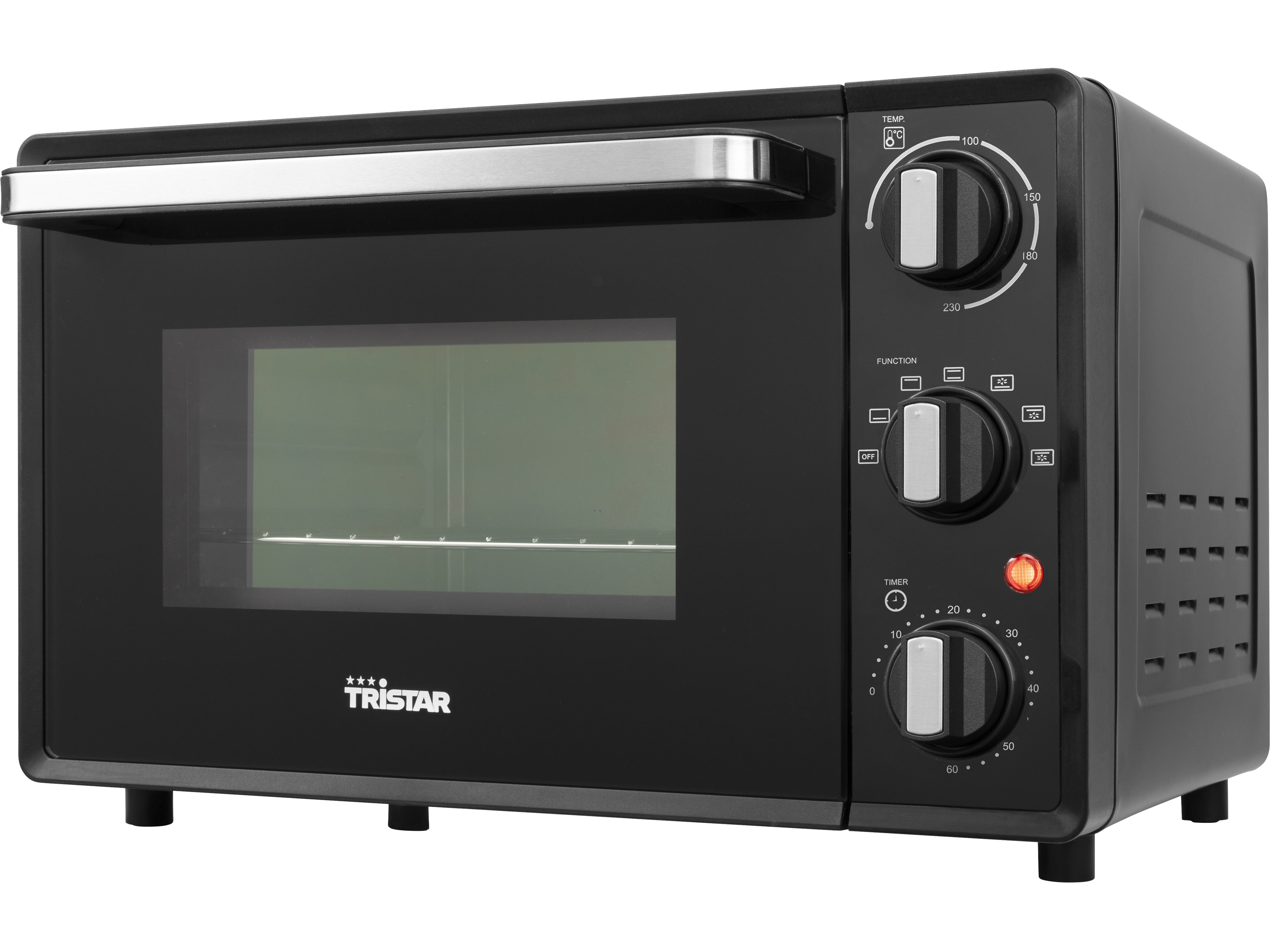 TRISTAR Mini-Backofen OV-3622, 19 L, 800 W, Heißluft, schwarz TRISTAR Mini-Backofen OV-3622, 19 L, 800 W, Heißluft, schwarz