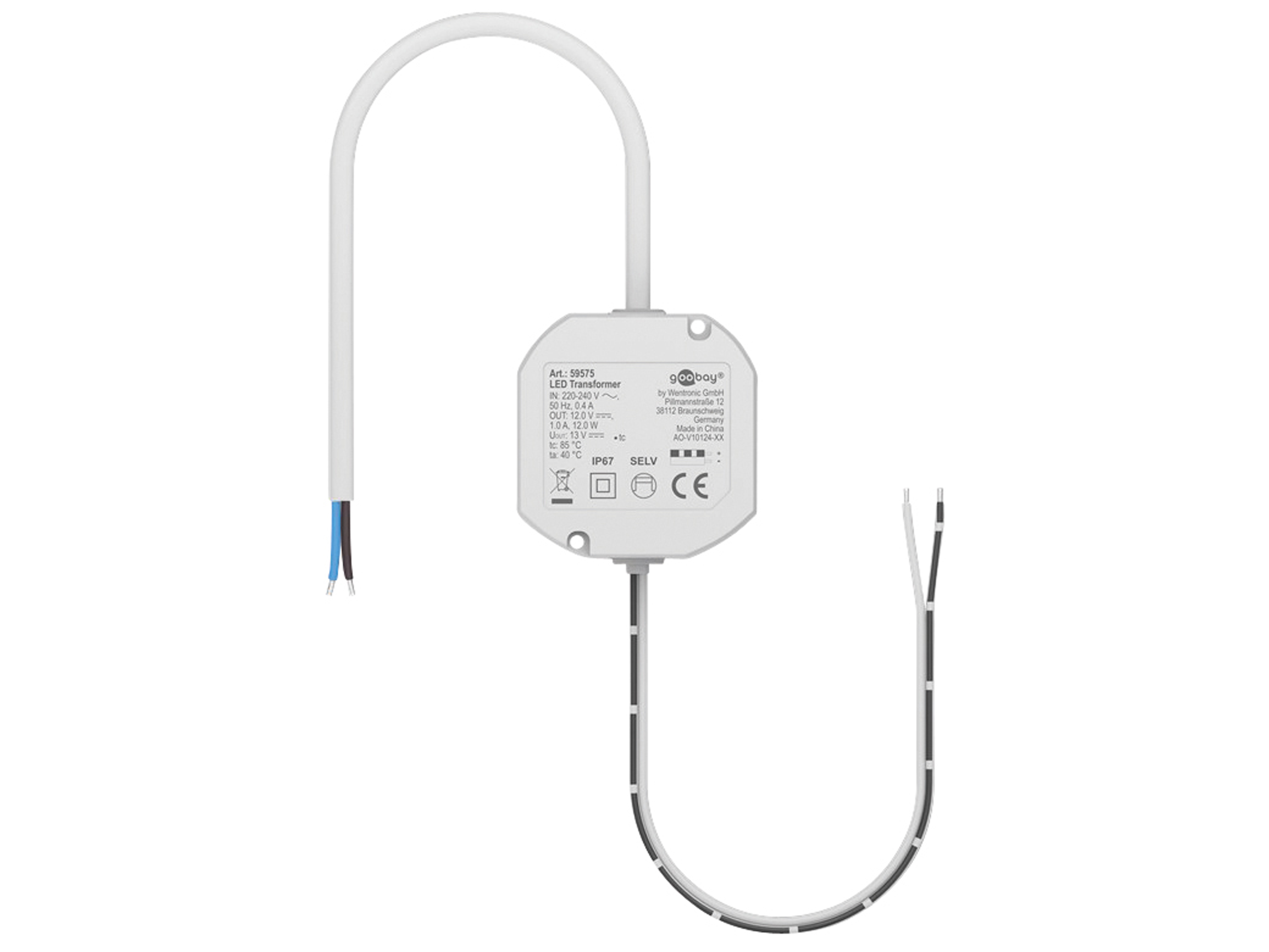 GOOBAY LED-Trafo 59575, 12 V, 12 W GOOBAY LED-Trafo 59575, 12 V, 12 W