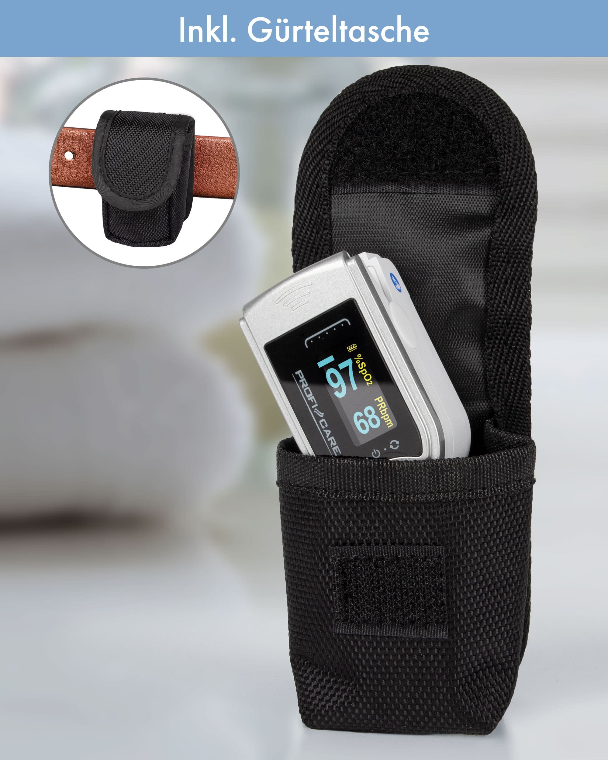 PROFI CARE Pulsoximeter PC-PO 3104, 3 in 1, Blutsauerstoff-Messgerät PROFICARE Pulsoximeter PC-PO 3104, 3 in 1, Blutsauerstoff-Messgerät