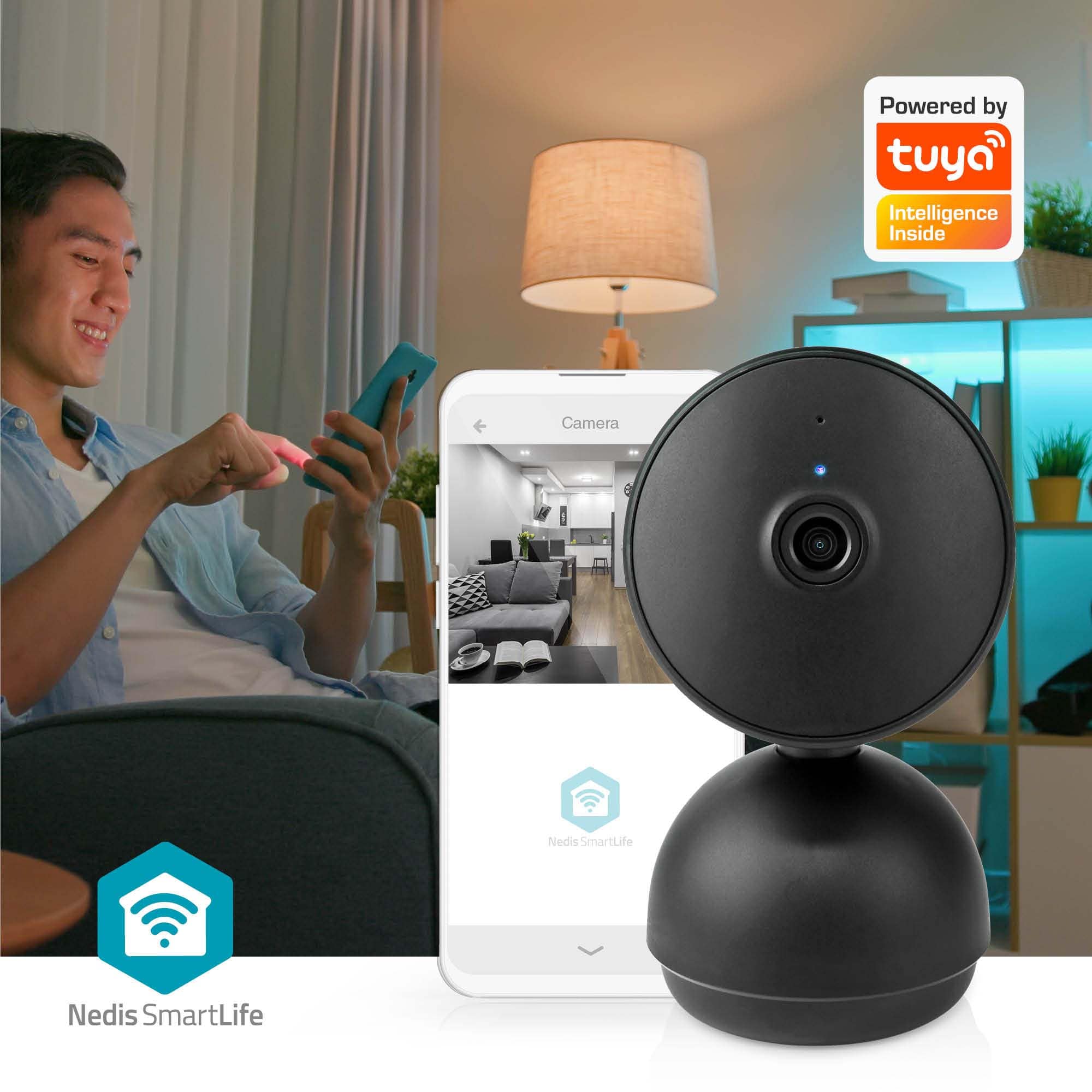 NEDIS Überwachungskamera SmartLife, WIFICI22CBK, Innen, Wi-Fi, schwarz NEDIS Überwachungskamera SmartLife, WIFICI22CBK, Innen, Wi-Fi, schwarz