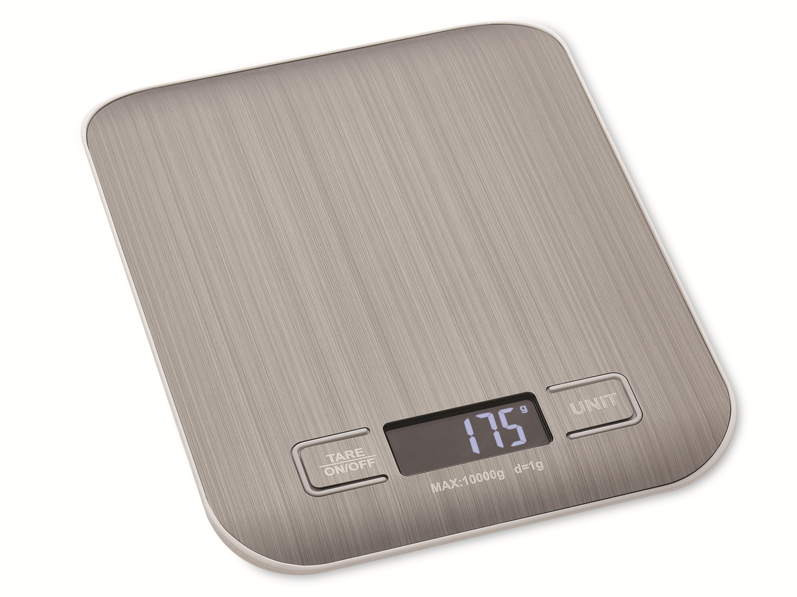 TFA Küchenwaage AMARETTI 50.2004.54, digital, 10 kg, silber TFA Küchenwaage AMARETTI 50.2004.54, digital, 10 kg, silber
