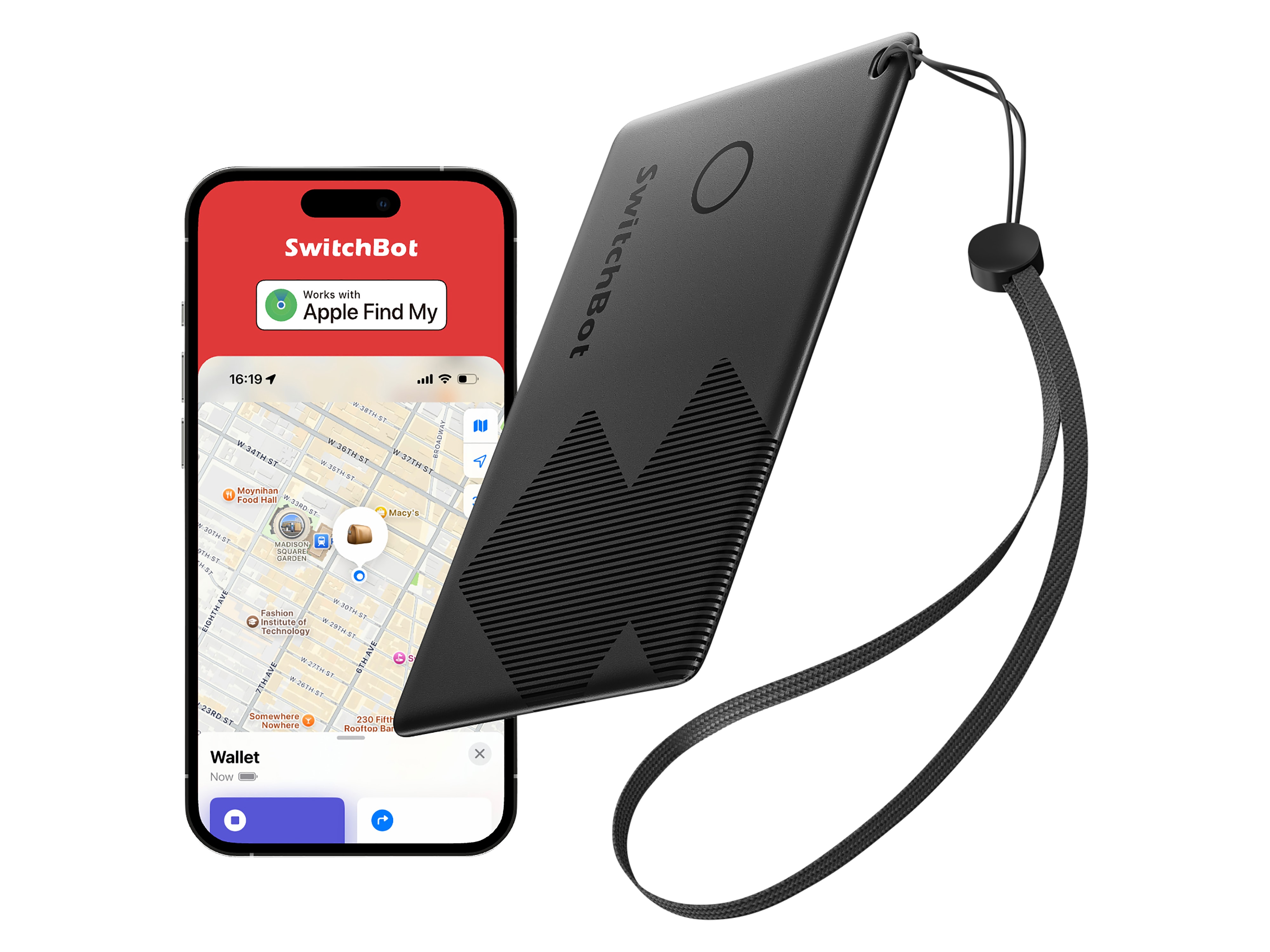 SWITCHBOT Geldbörsen-Tracker-Karte, schwarz SWITCHBOT Geldbörsen-Tracker-Karte, schwarz