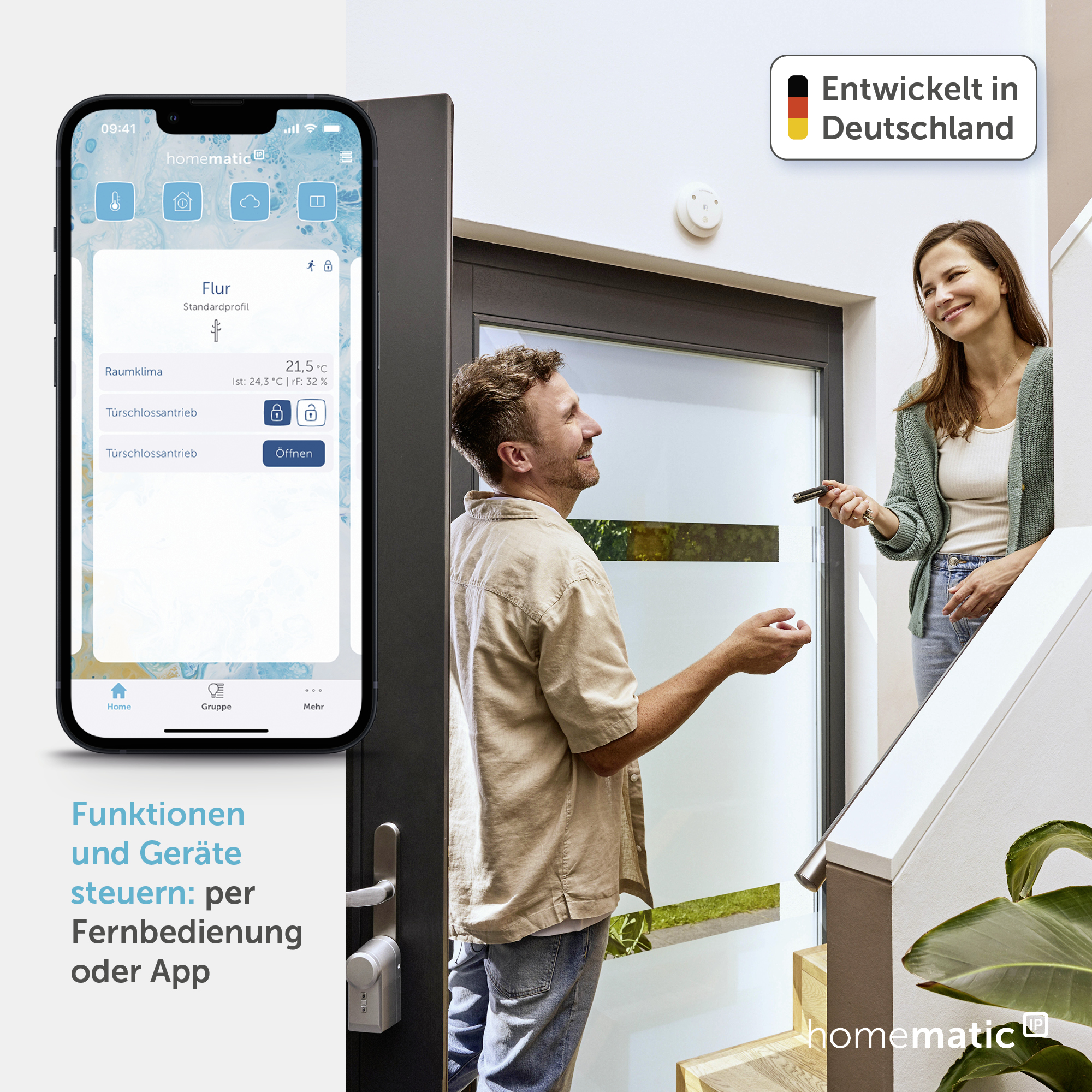 HOMEMATIC IP 160723A0 Schlüsselbundfernbedienung, 4 Tasten HOMEMATIC IP 160723A0 Schlüsselbundfernbedienung, 4 Tasten