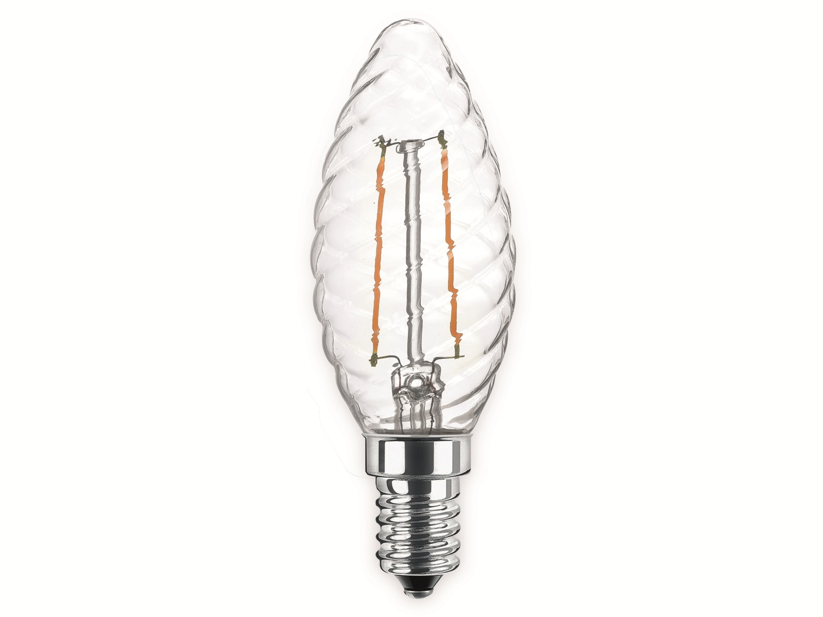 BLULAXA LED-Lampe 49087 Kerze Filament, E14, EEK: F, 2,5 W, 250 lm, 2700 K, gedreht BLULAXA LED-Lampe 49087 Kerze Filament, E14, EEK: F, 2,5 W, 250 lm, 2700 K, gedreht