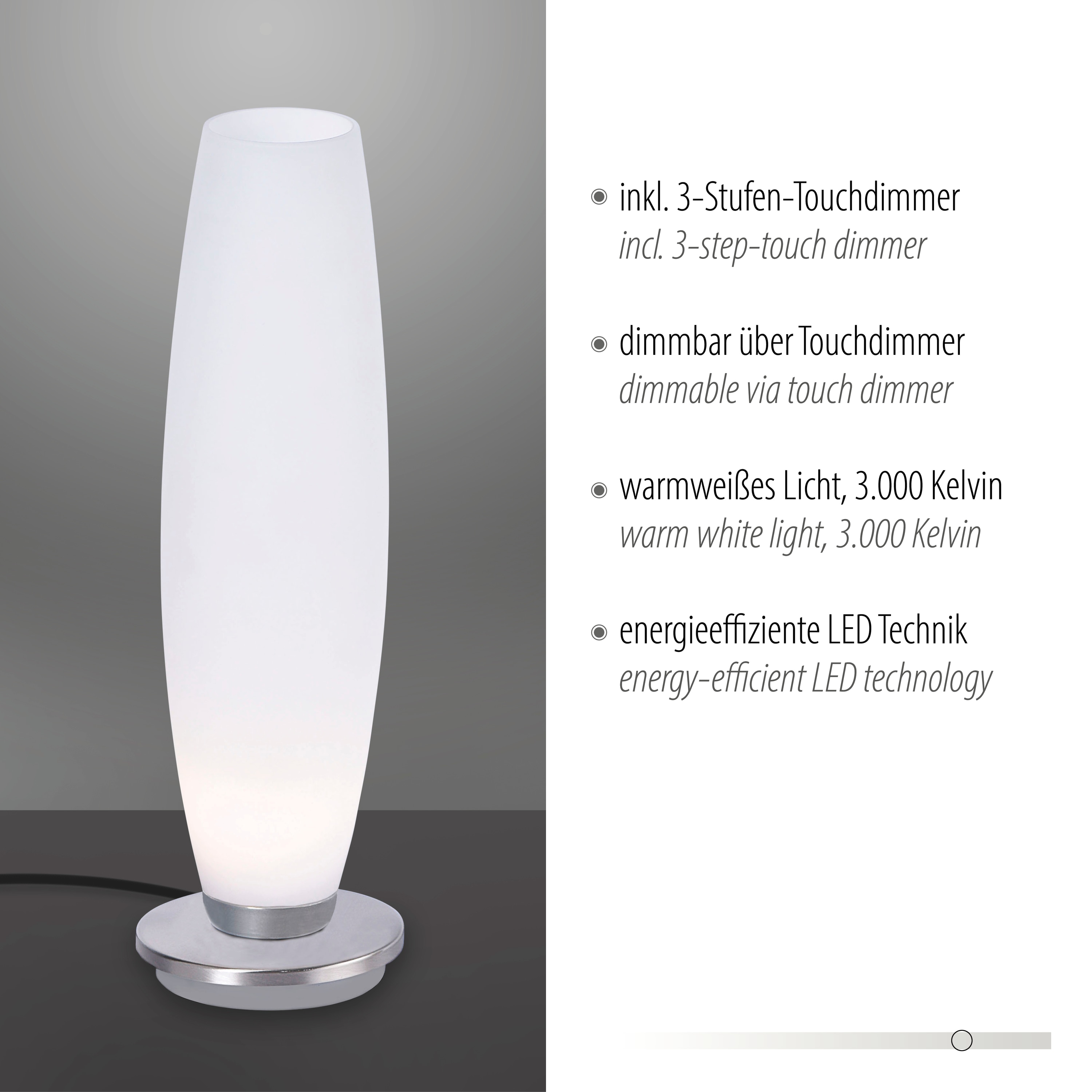 PAUL NEUHAUS LED-Tischleuchte 4027-55 stahl, 2,6 W, 265 lm, 3000 K PAUL NEUHAUS LED-Tischleuchte 4027-55 stahl, 2,6 W, 265 lm, 3000 K