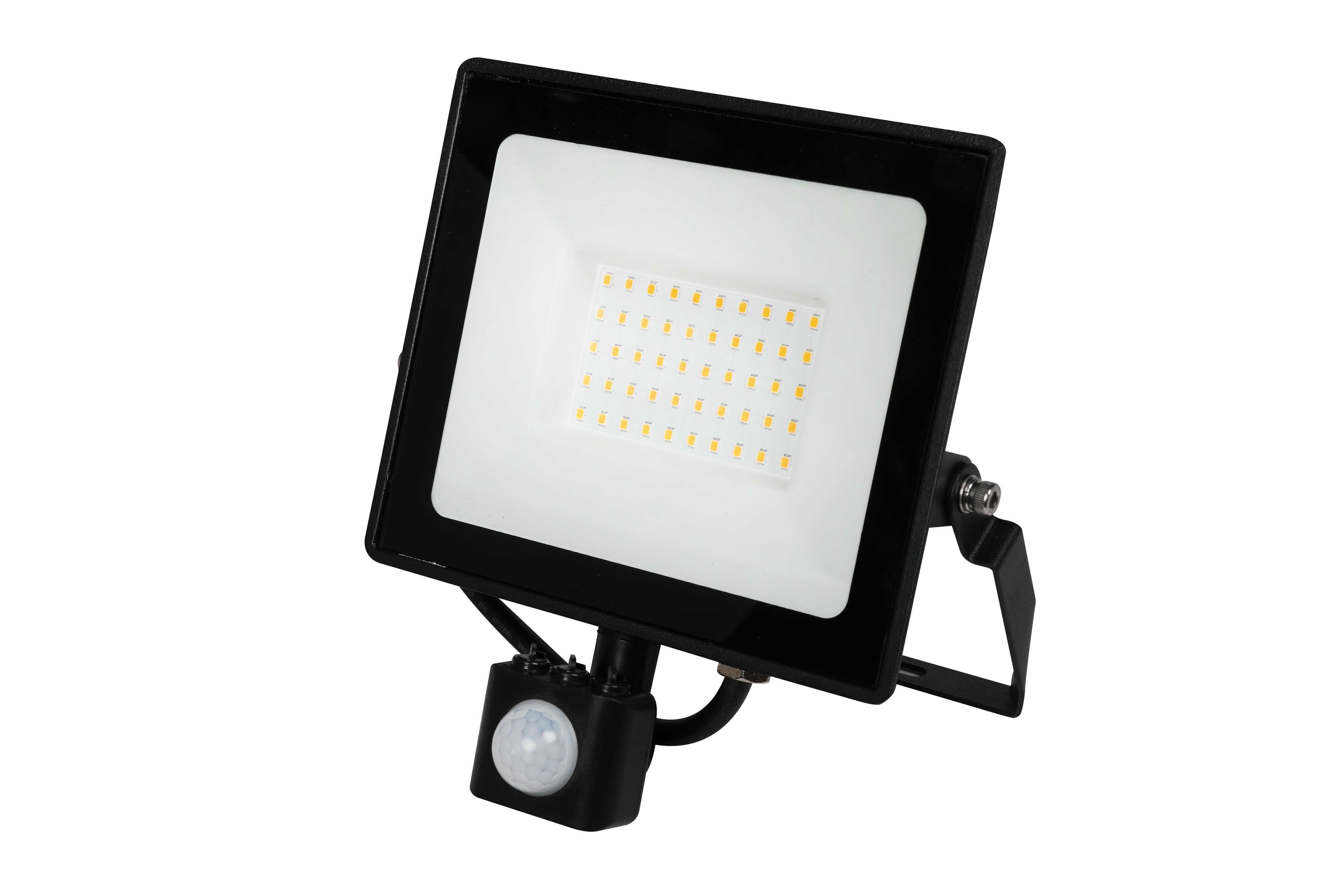 BLULAXA LED-Fluter mit Bewegungsmelder, EEK: F, 50W, 4300lm, 4000K, schwarz