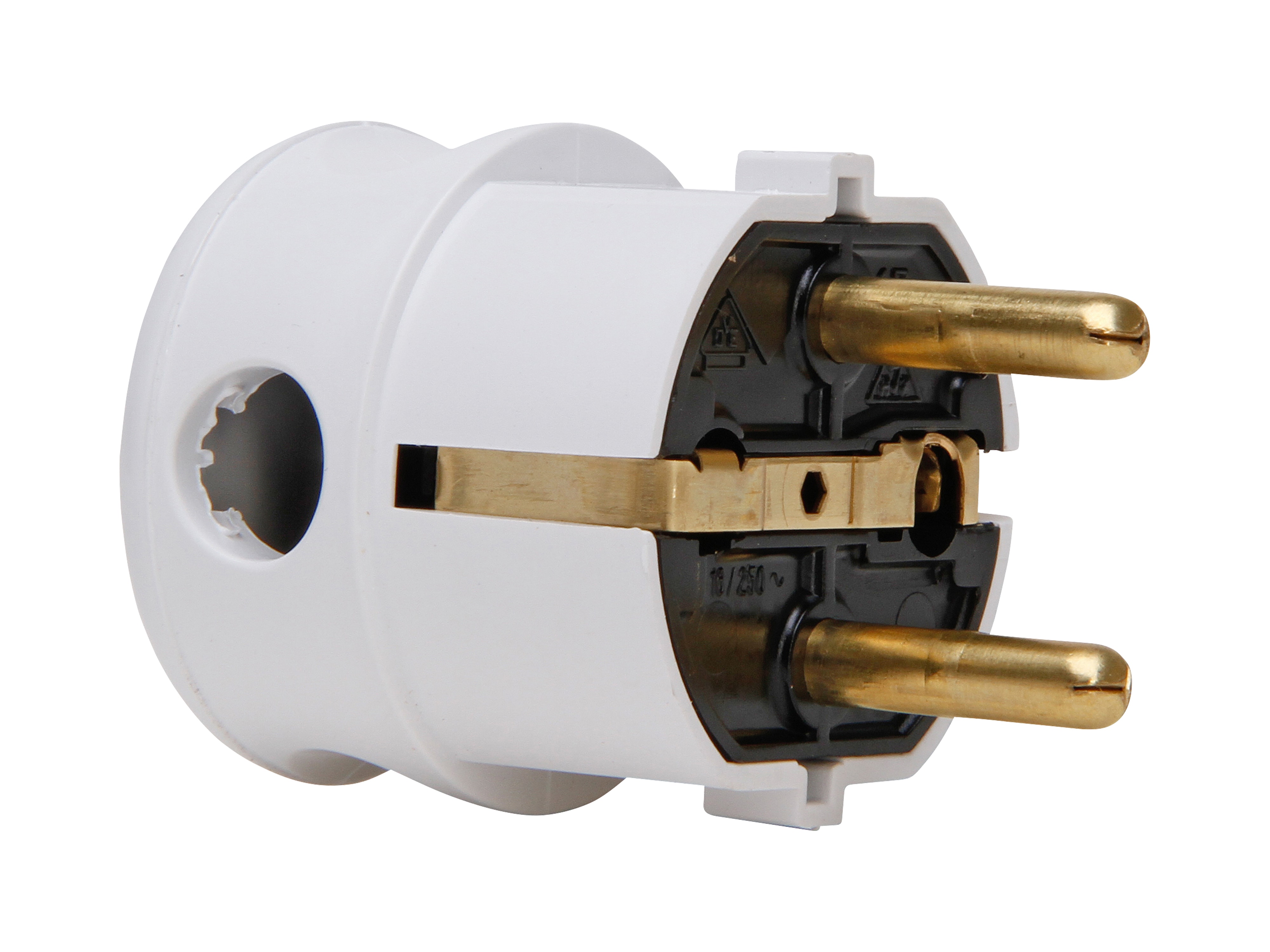 KOPP Schutzkontakt-Winkelstecker 178502007, arktisweiß KOPP Schutzkontakt-Winkelstecker 178502007, arktisweiß