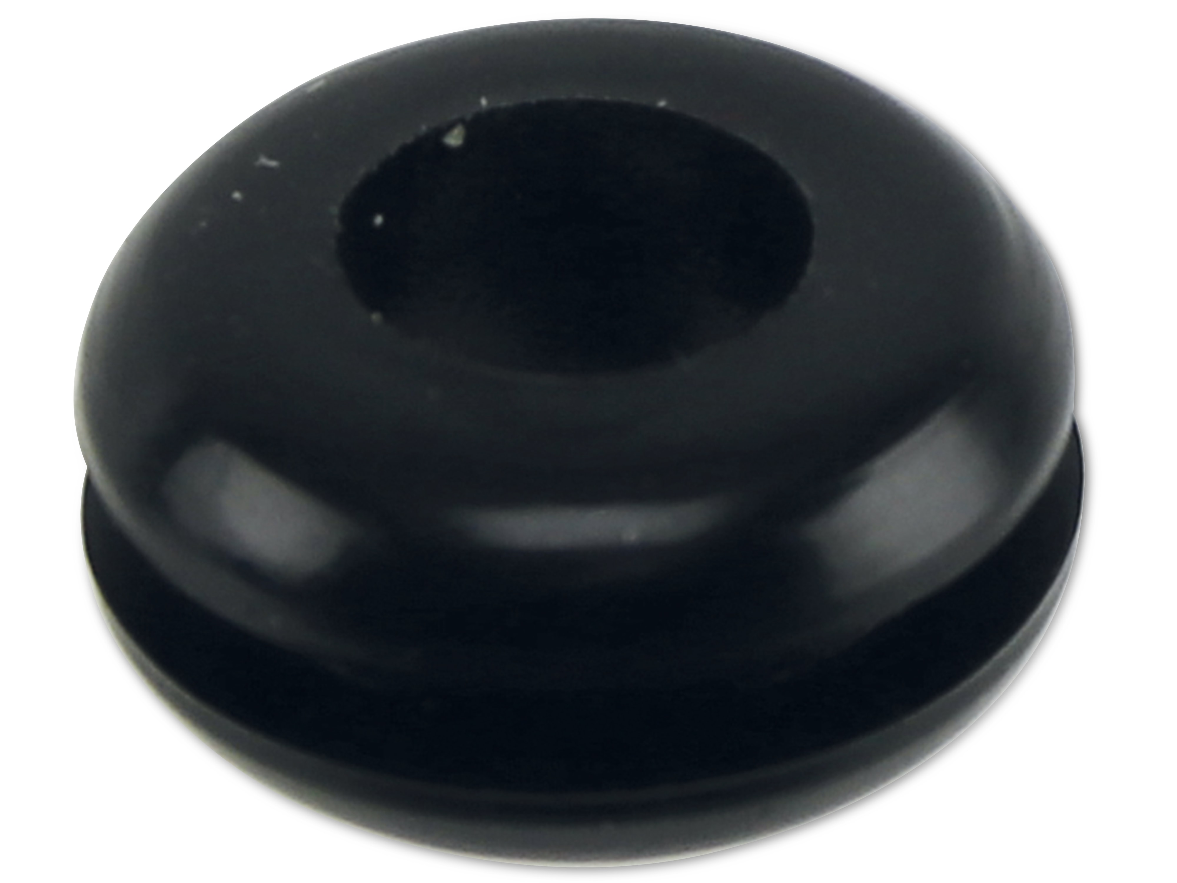 KSS Kabeldurchführungstülle PVC weich, schwarz, Plattenstärke 1,7, Loch-Ø 6,4, offen, 1 Stück KSS Kabeldurchführungstülle PVC weich, schwarz, Plattenstärke 1,7, Loch-Ø 6,4, offen, 1 Stück