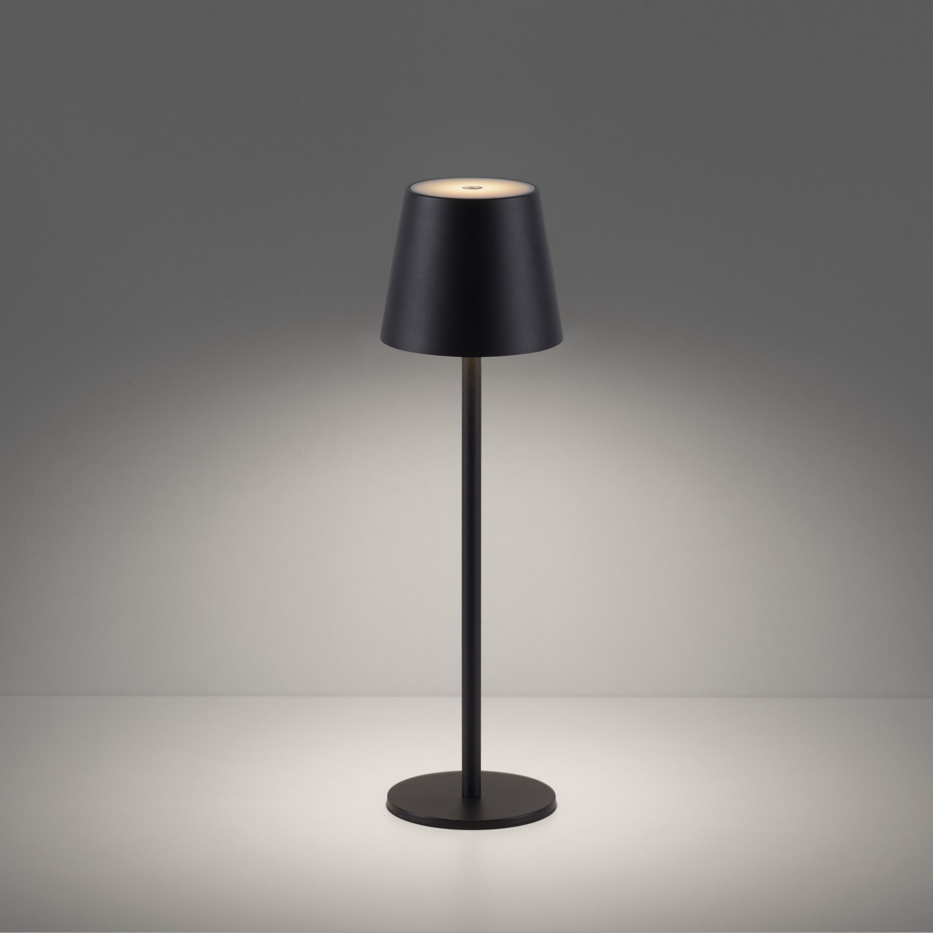 JUST LIGHT LED-Akku-Tischleuchte 19250-18 schwarz, 2,5 W, 320 lm, 3000 K, IP54 JUST LIGHT LED-Akku-Tischleuchte 19250-18 schwarz, 2,5 W, 320 lm, 3000 K, IP54