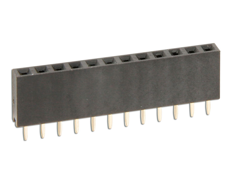 CONNFLY ELECTRONIC Buchsenleiste, vergoldet, 1x 12-polig CONNFLY ELECTRONIC Buchsenleiste, vergoldet, 1x 12-polig