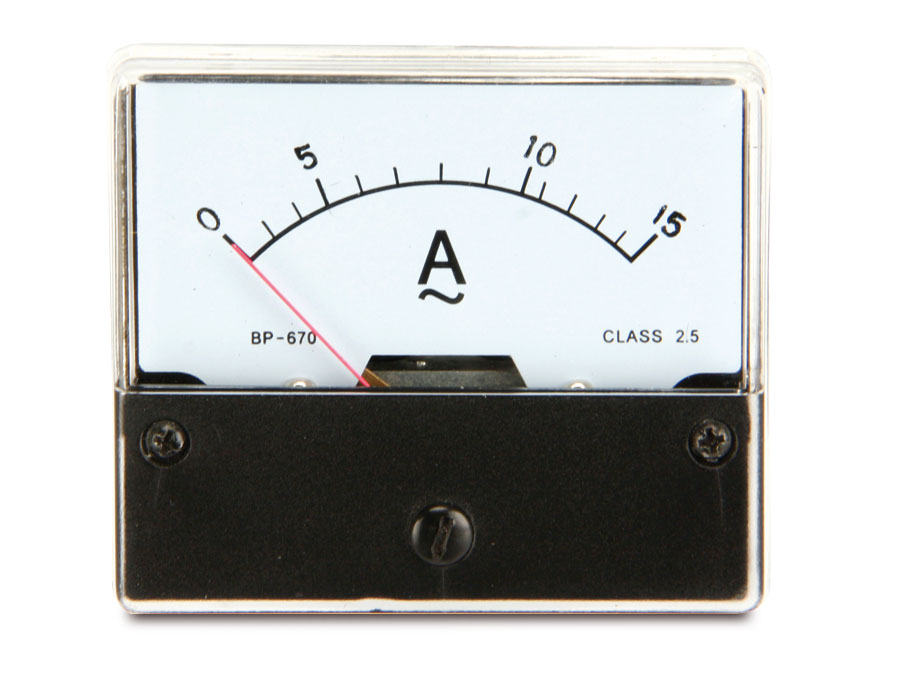Dreheisen-Einbauinstrument, 0...15 A~ Dreheisen-Einbauinstrument, 0...15 A~