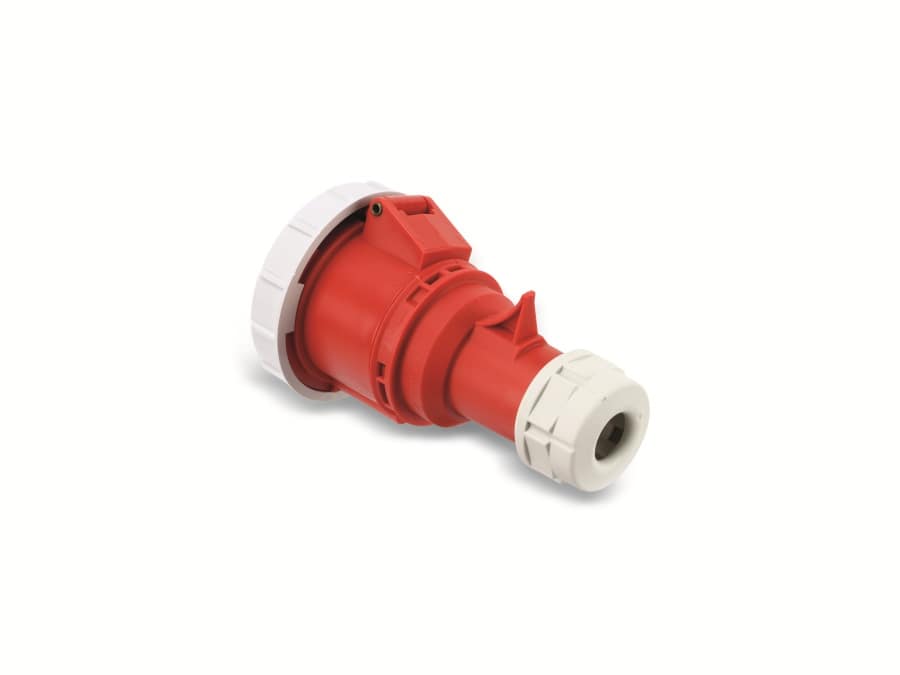 PCE CEE-Kupplung Shark, 32A, 5-polig, 400 V, IP67 PCE CEE-Kupplung Shark, 32A, 5-polig, 400 V, IP67
