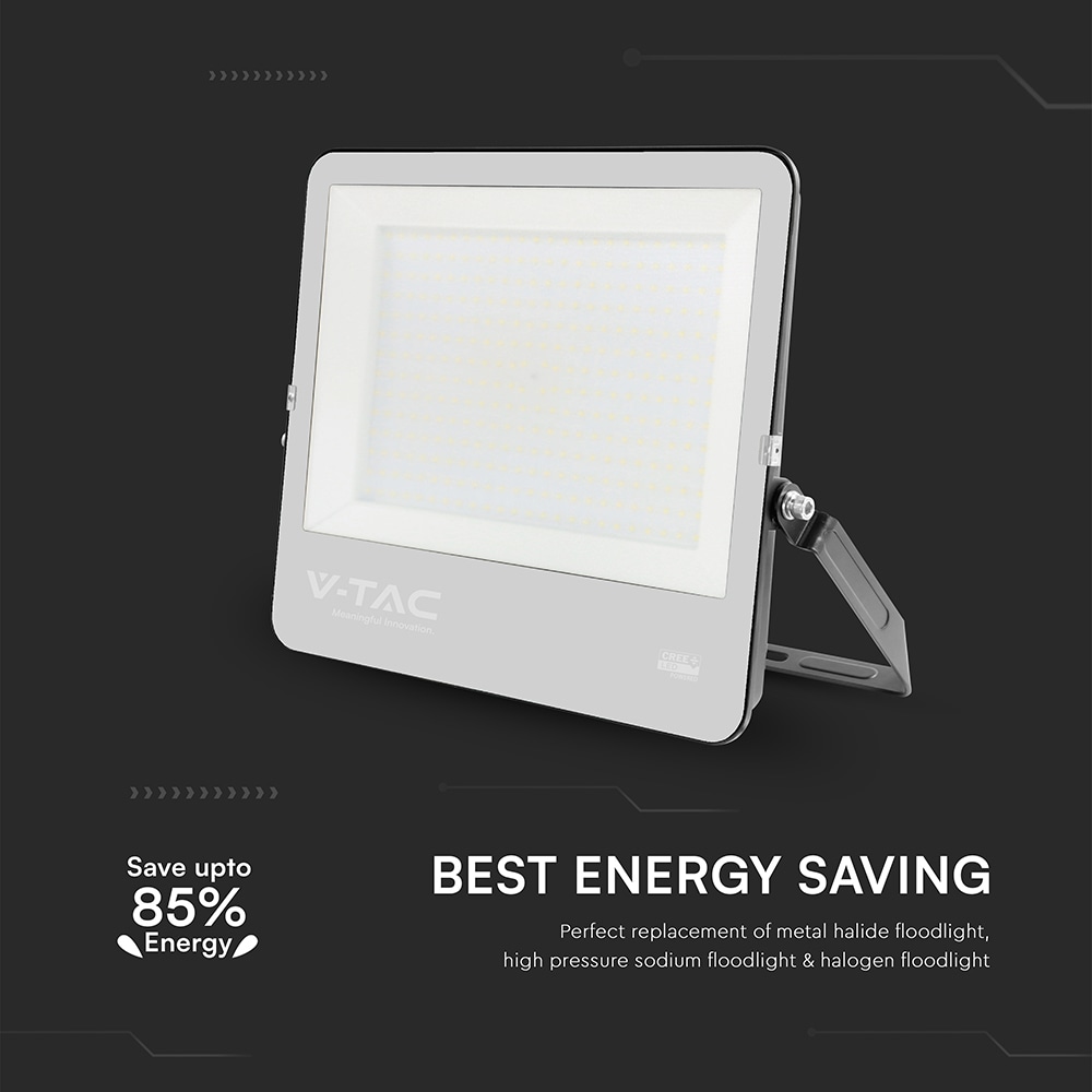 V-TAC LED-Fluter VT-44003, 300W, 4000K, EEK: D, CREE Chip, 40500lm, IP65, schwarz