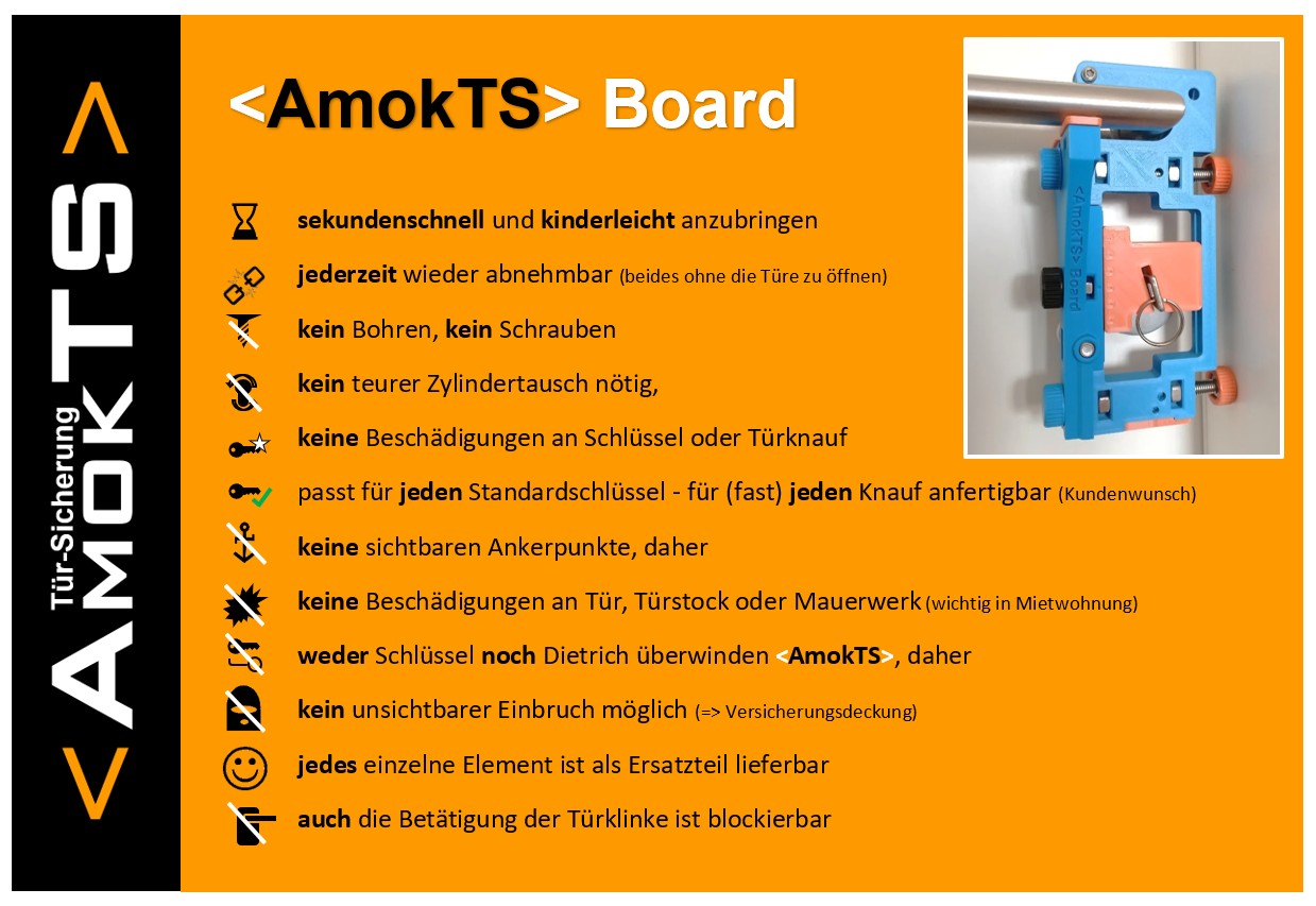 AMOKTS Türsicherung Board Türsicherung Board