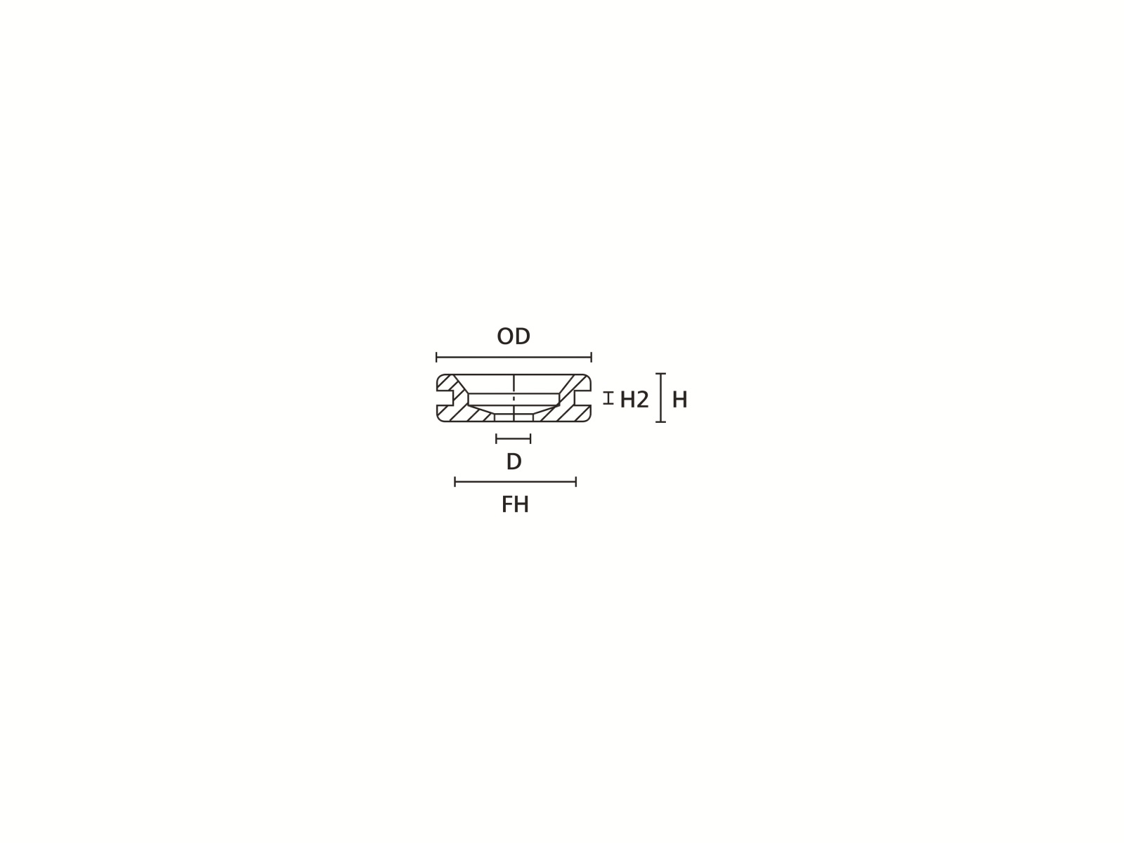 HELLERMANNTYTON Durchführungstülle, 633-04020, Schwarz, PVC, ∅ 6 mm, 1 Stück
