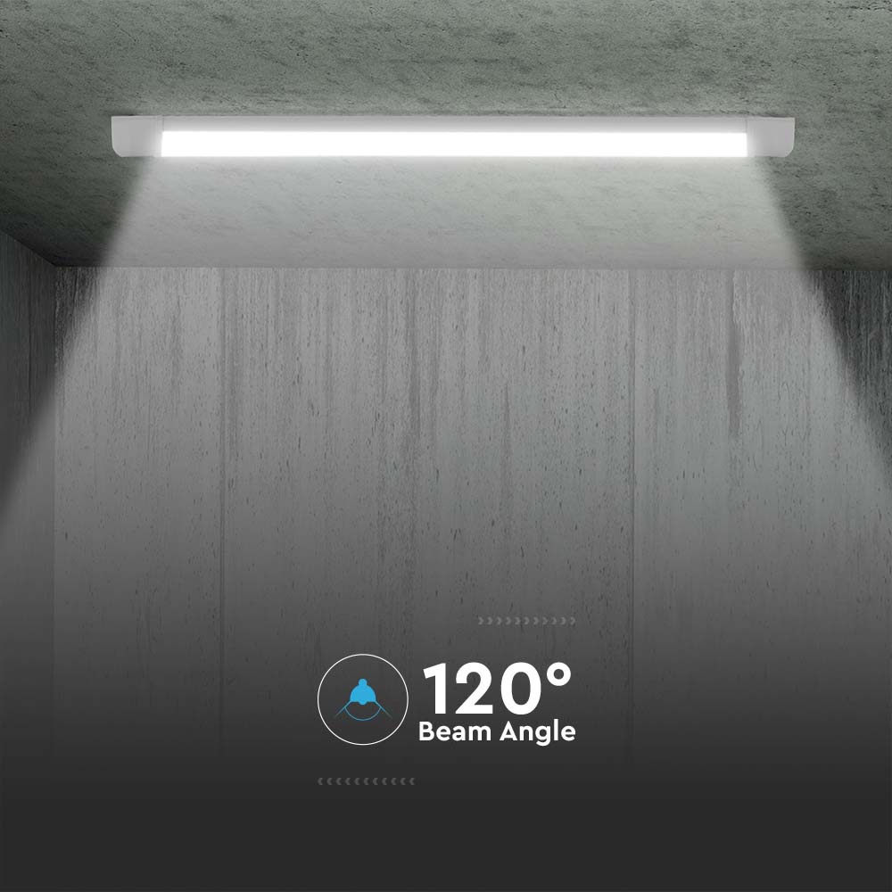 V-TAC LED-Deckenleuchte VT-8-50, 50W, 4000K, EEK: E, CREE Chip, 6000lm, IP20, weiß, 146,6 cm V-TAC LED-Deckenleuchte VT-8-50, 50W, 4000K, EEK: E, CREE Chip, 6000lm, IP20, weiß, 146,6 cm