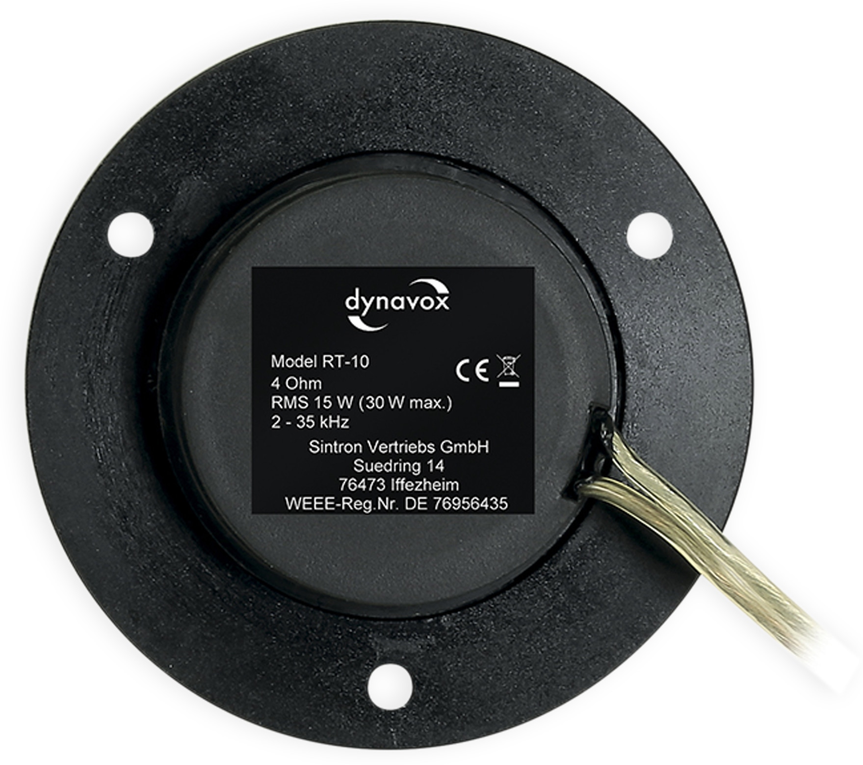 DYNAVOX Hochtöner RT-10, 1,5" (38 mm), 15 W DYNAVOX Hochtöner RT-10, 1,5" (38 mm), 15 W