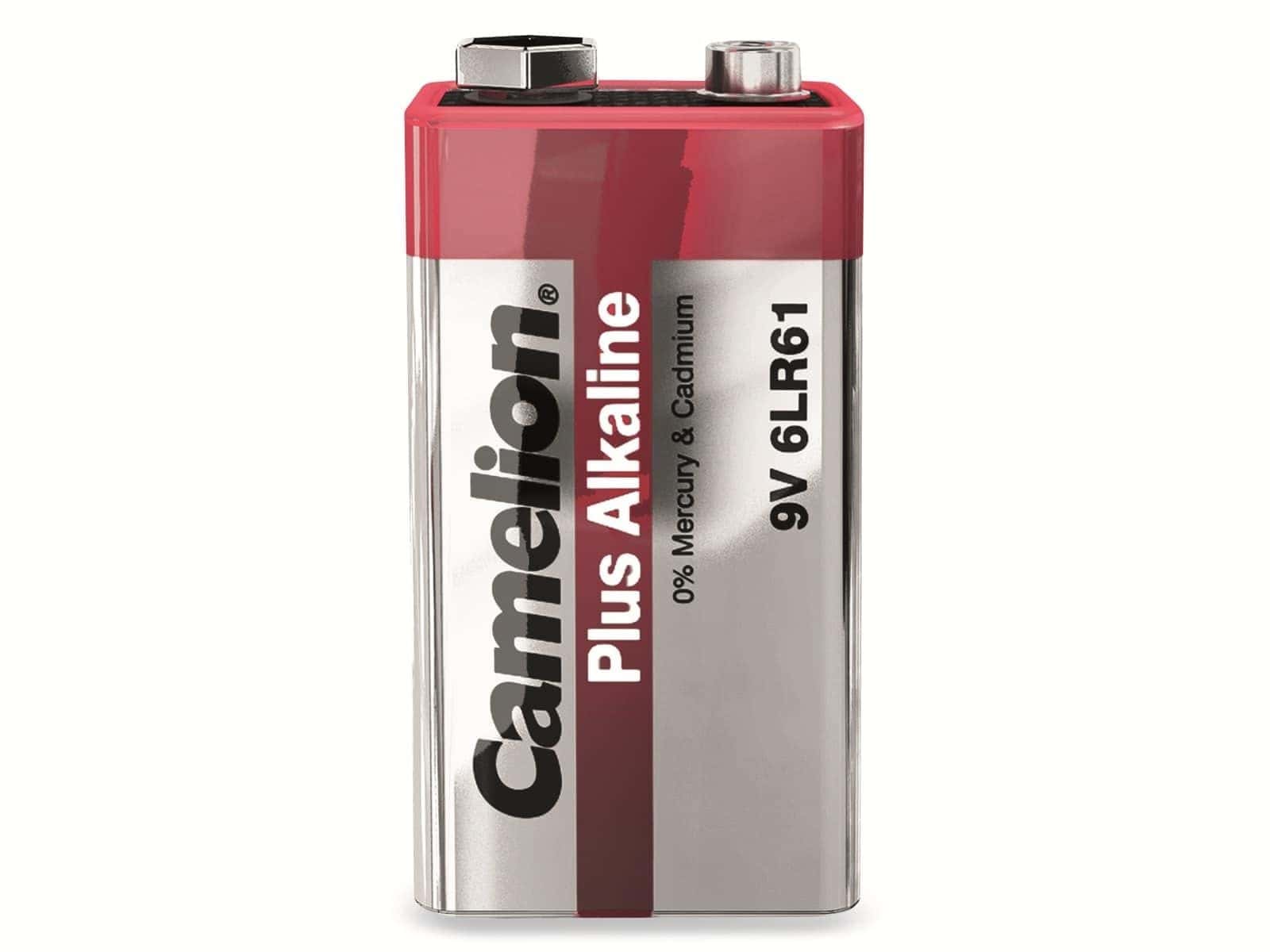 CAMELION 9V-Blockbatterie, Plus Alkaline, 6 Stück CAMELION 9V-Blockbatterie, Plus Alkaline, 6 Stück