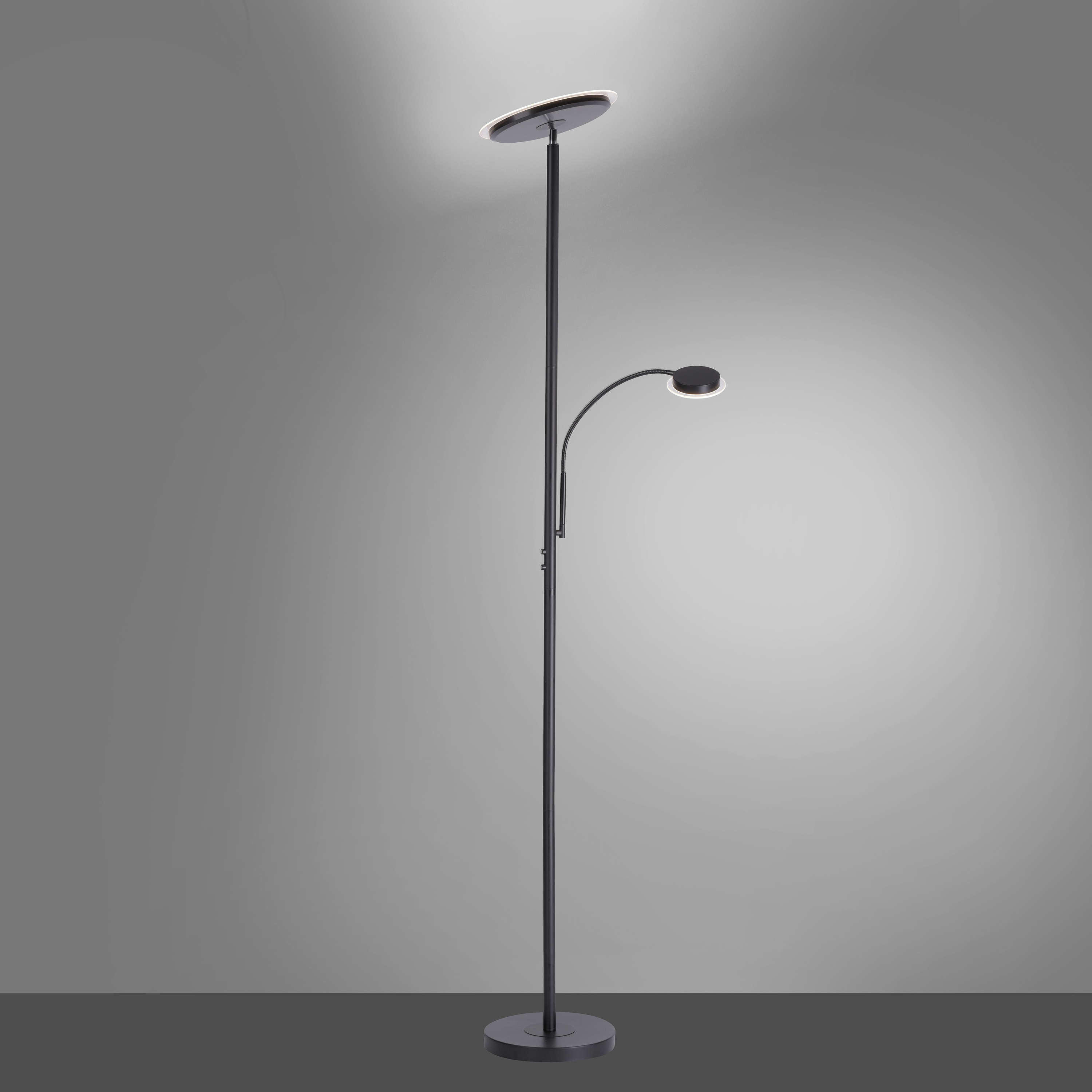 JUST LIGHT LED-Stehleuchte 11709-18 schwarz, 25,5 W, 2900 lm, 3000 K JUST LIGHT LED-Stehleuchte 11709-18 schwarz, 25,5 W, 2900 lm, 3000 K