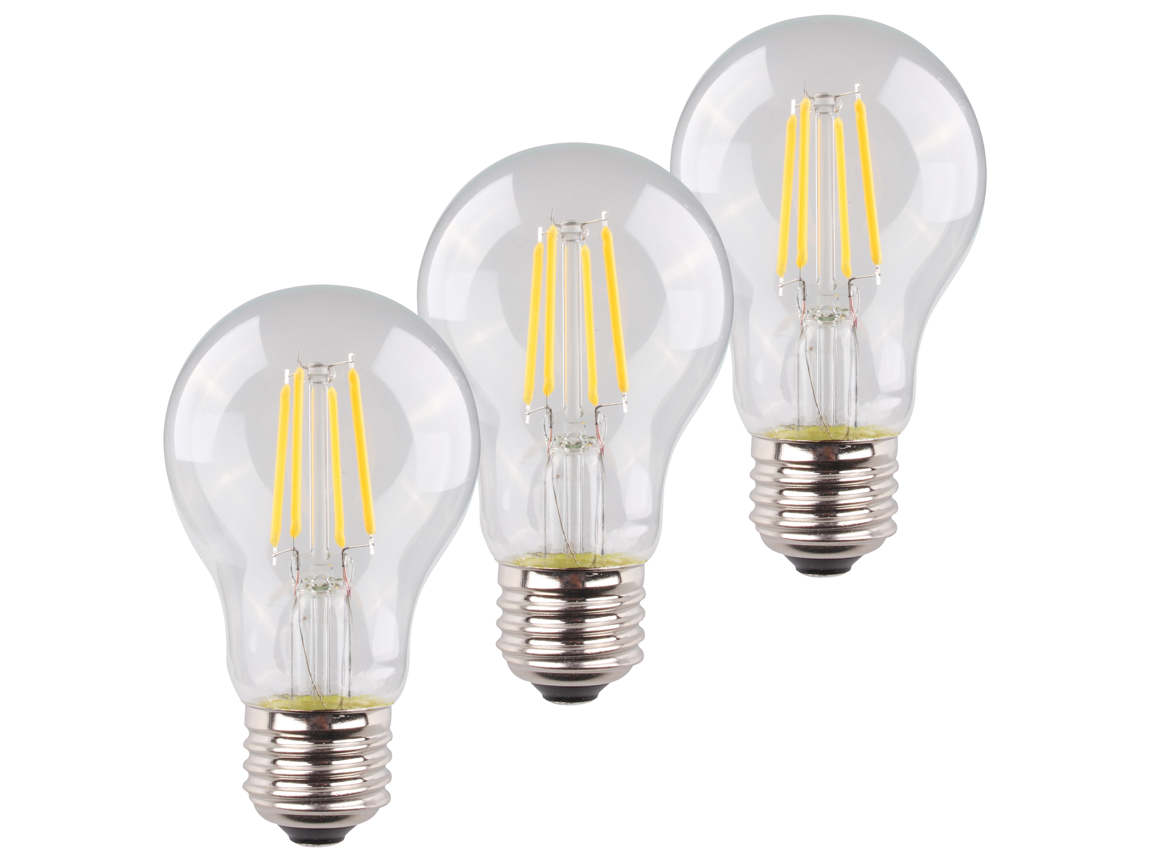 MÜLLER-LICHT LED-Filament-Lampe, E27, EEK: E, 4W, 470lm, 2700K, 3 Stk MÜLLER-LICHT LED-Filament-Lampe, E27, EEK: E, 4W, 470lm, 2700K, 3 Stk