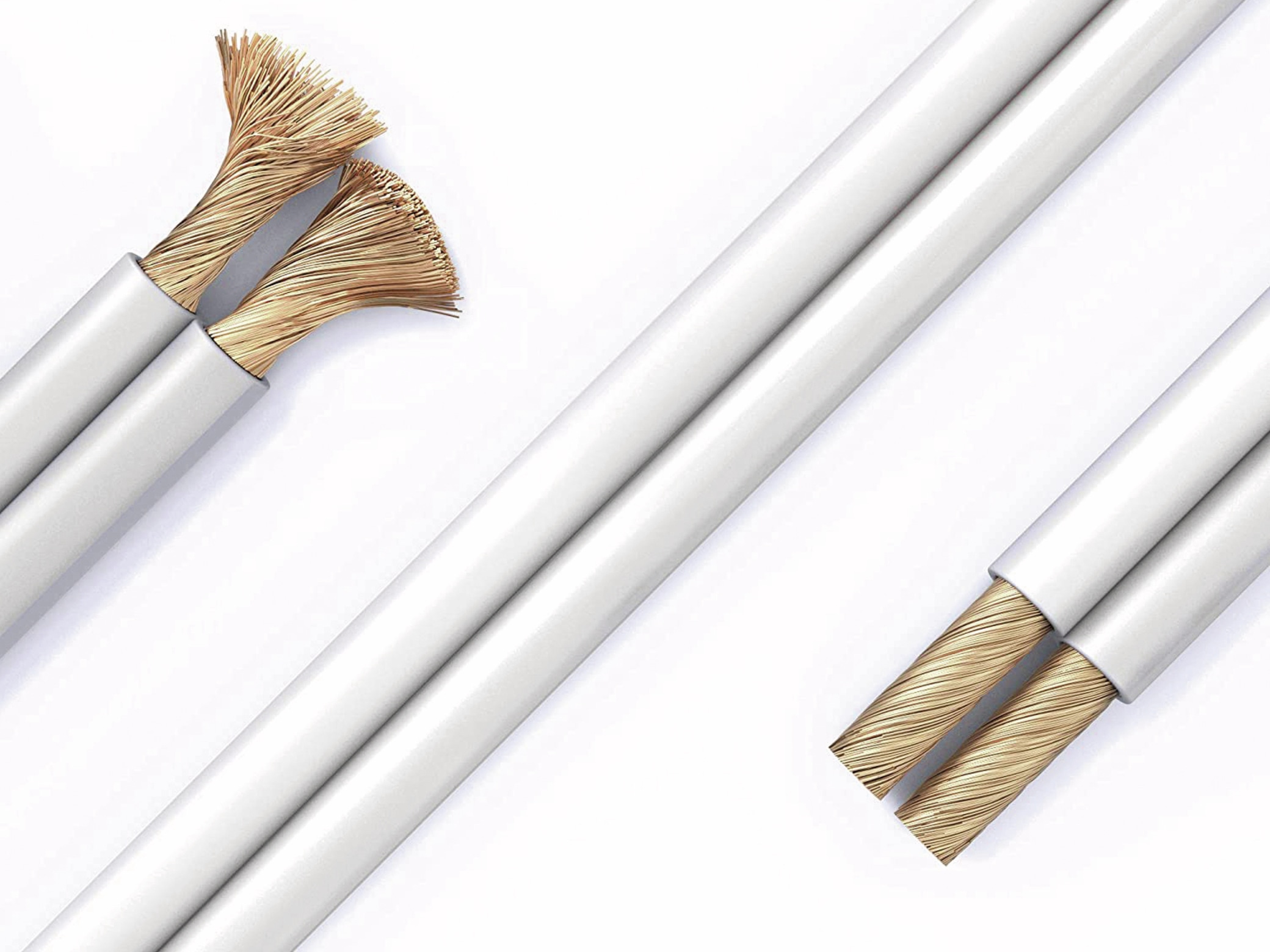 PURELINK Lautsprecherkabel, 2x2,5 mm², 30 m, weiß, OFC