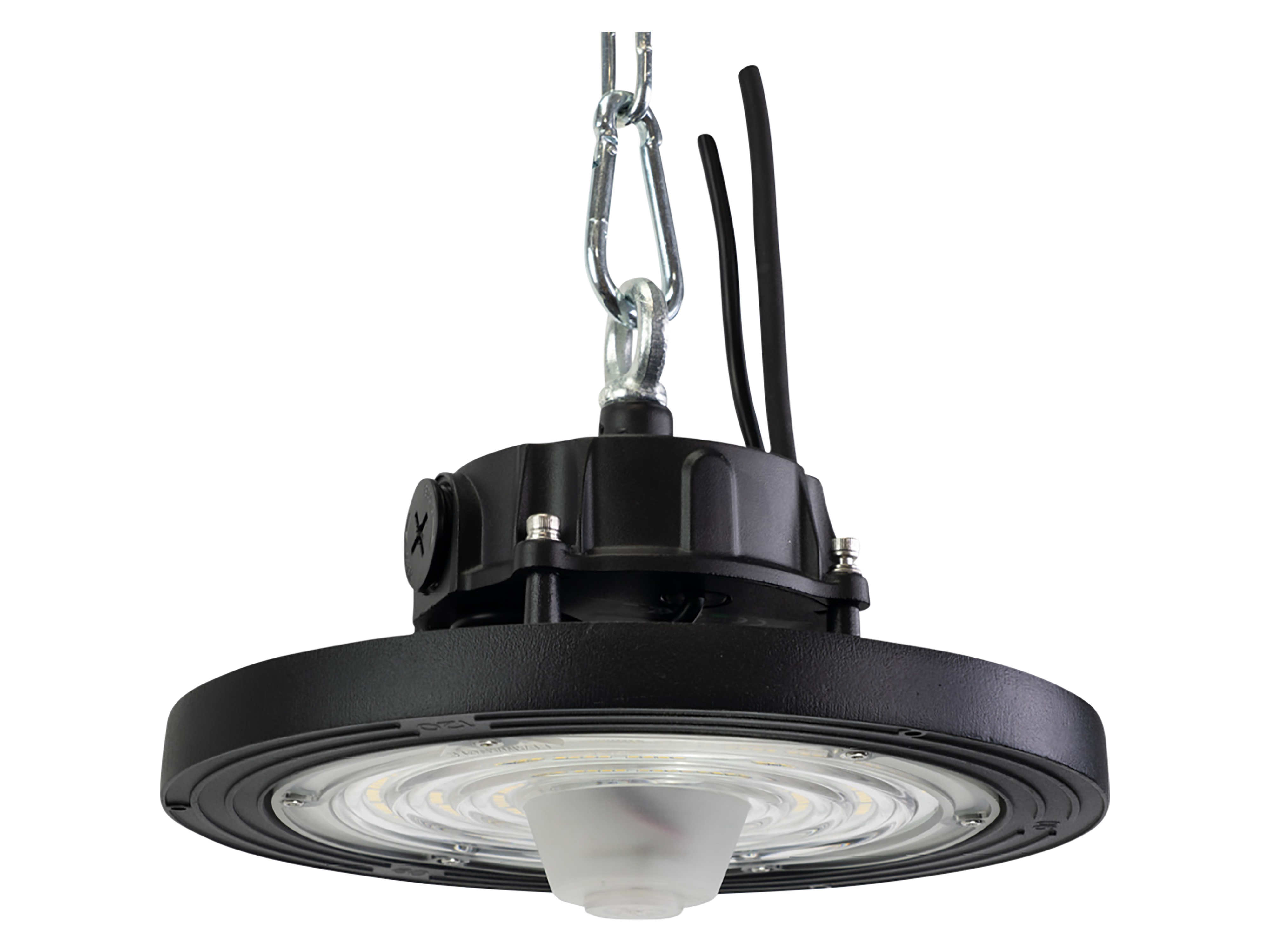 ENOVALITE LED-HighBay-Leuchte, UFO, 60...100 W, 4000 K, EEK: C, 9600...16000 lm, dimmbar, IP65, schwarz ENOVALITE LED-HighBay-Leuchte, UFO, 60...100 W, 4000 K, EEK: C, 9600...16000 lm, dimmbar, IP65, schwarz