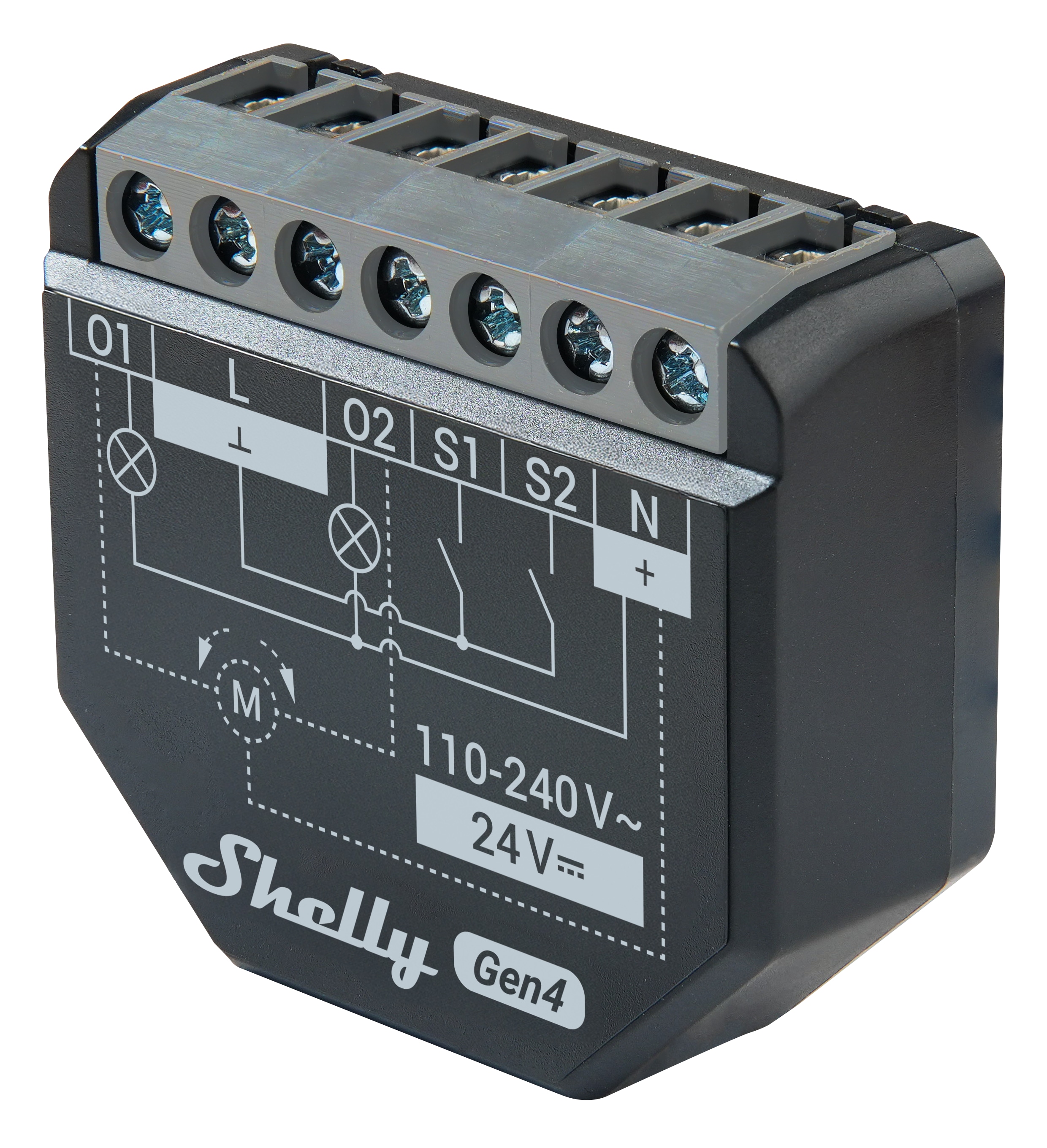 SHELLY WLAN-Schaltaktor 2PM Gen4, 2 Kanal, WLAN, Matter, Bluetooth, 2 Stück