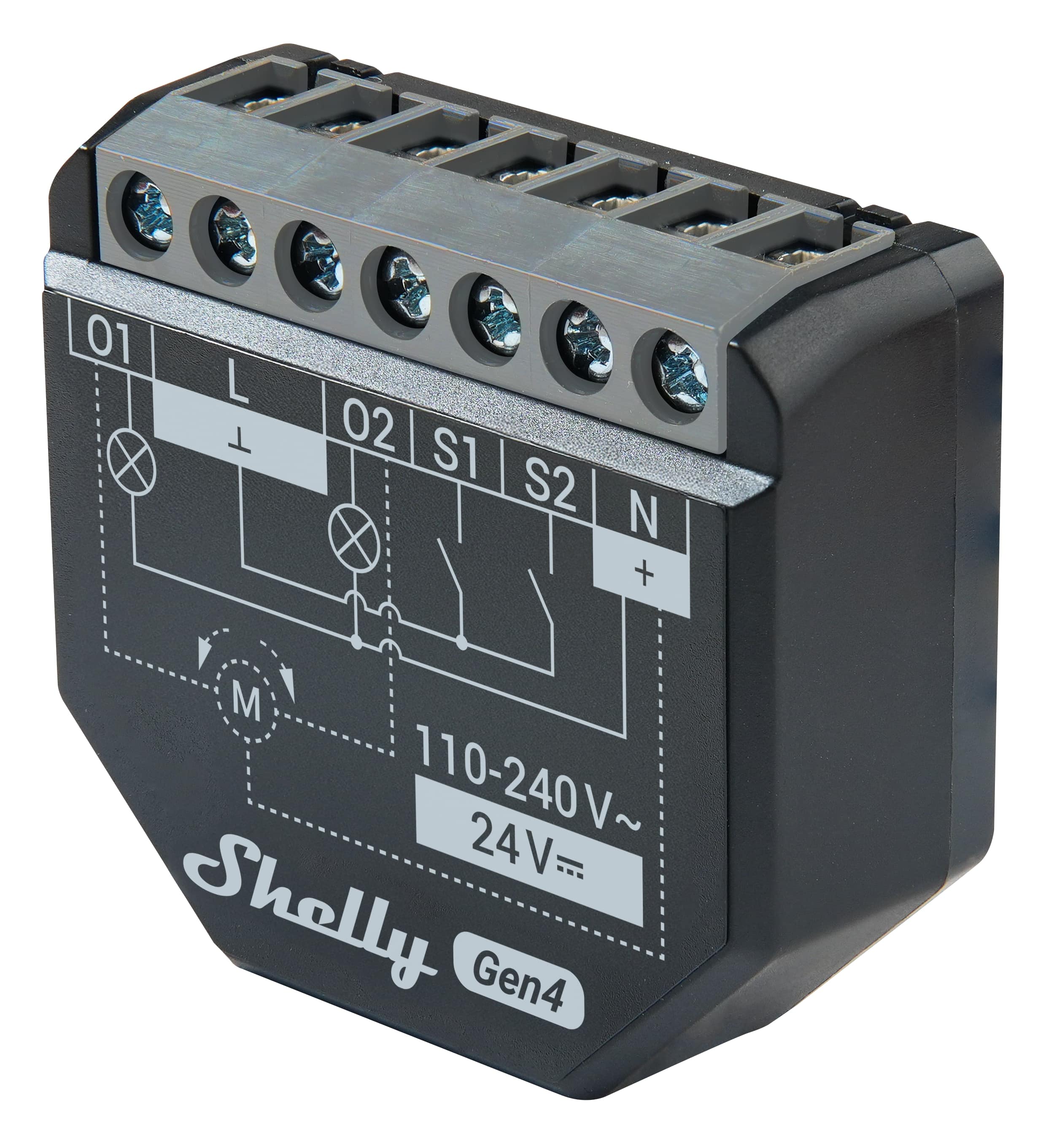 SHELLY WLAN-Schaltaktor 2PM Gen4, 2 Kanal, WLAN, Matter, Bluetooth, 2 Stück SHELLY WLAN-Schaltaktor 2PM Gen4, 2 Kanal, WLAN, Matter, Bluetooth, 2 Stück