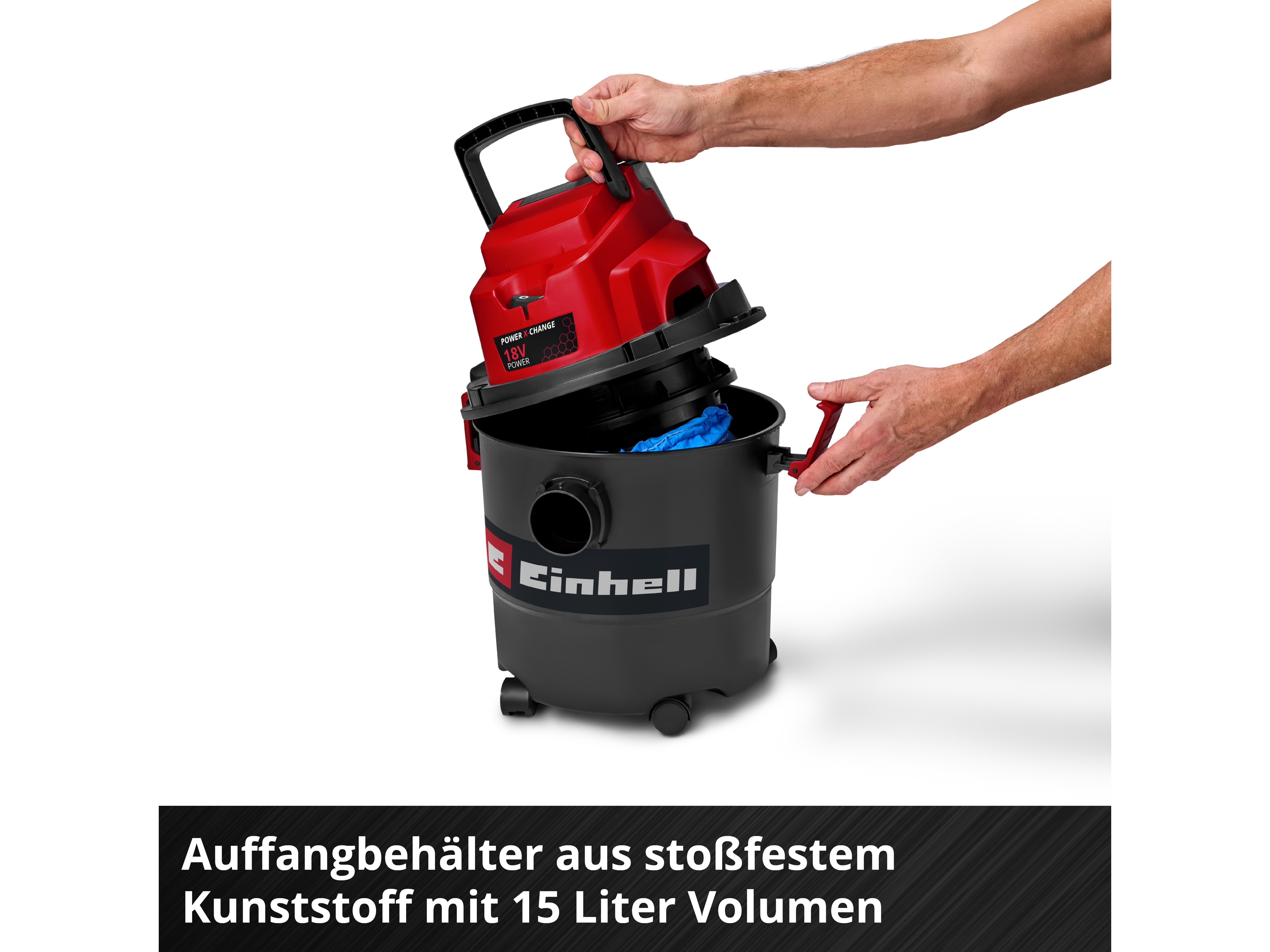 EINHELL Akku-Nass-Trockensauger TC-VC 18/15 Li - Solo EINHELL Akku-Nass-Trockensauger TC-VC 18/15 Li - Solo