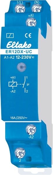 ELTAKO Schaltrelais ER12DX-UC, 1 Schließer, potentialfrei
