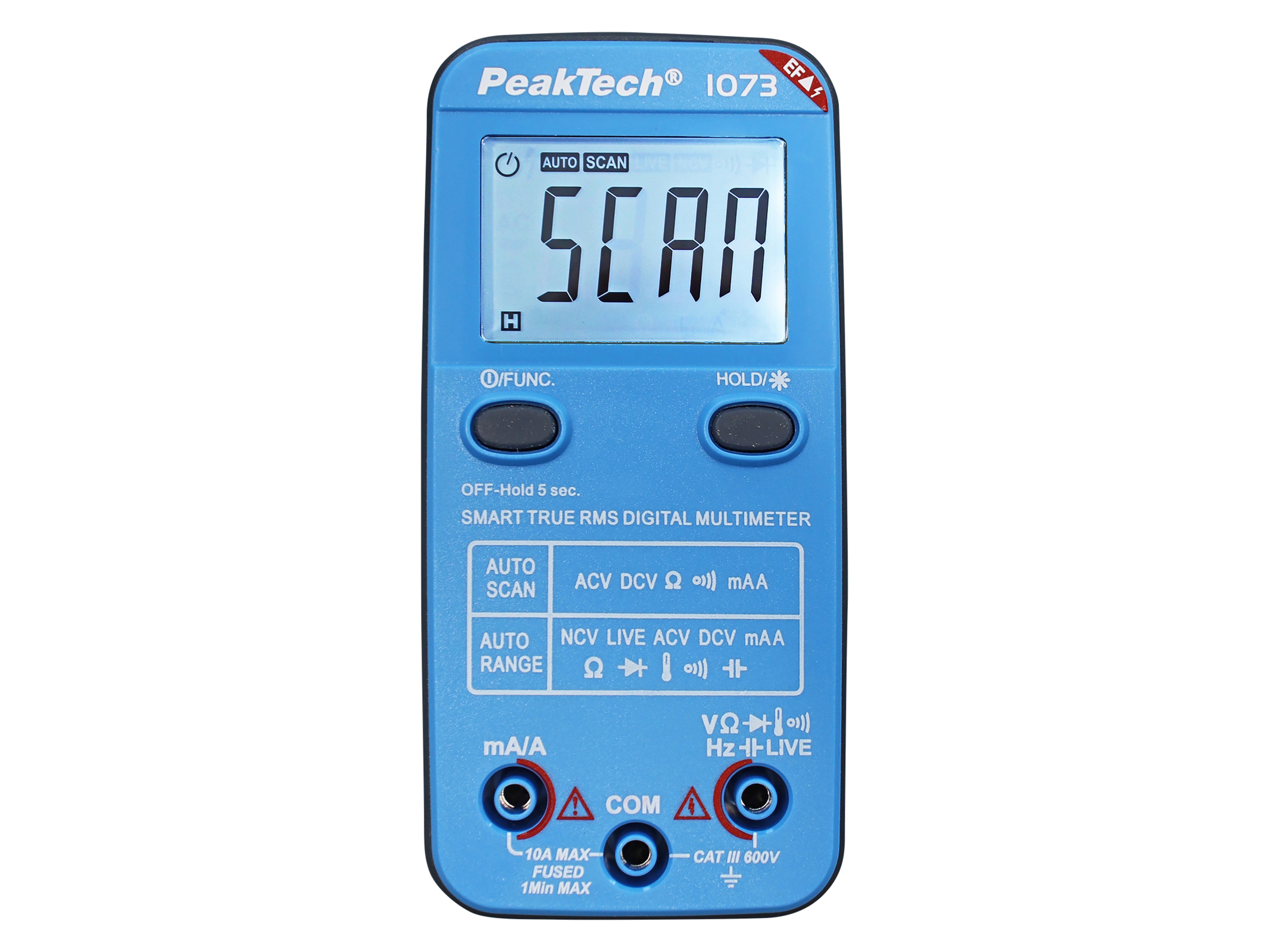 PEAKTECH Smart-Multimeter, P 1073, 600 V AC/DC, NCV, True RMS PEAKTECH Smart-Multimeter, P 1073, 600 V AC/DC, NCV, True RMS