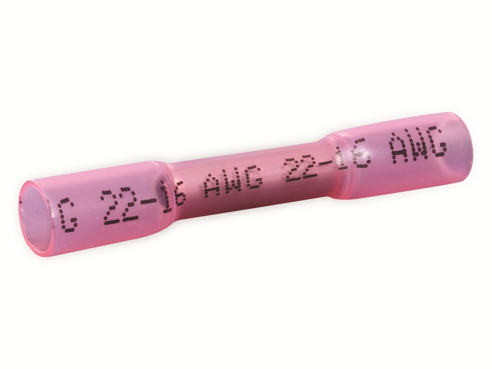 QUADRIOS Stoßverbinder 22C467, 0,5 - 1,5 mm², Rot, Vollisoliert, 150 Stück QUADRIOS Stoßverbinder, 22C467, 0,5 - 1,5 mm², Rot, Vollisoliert, 150 St.