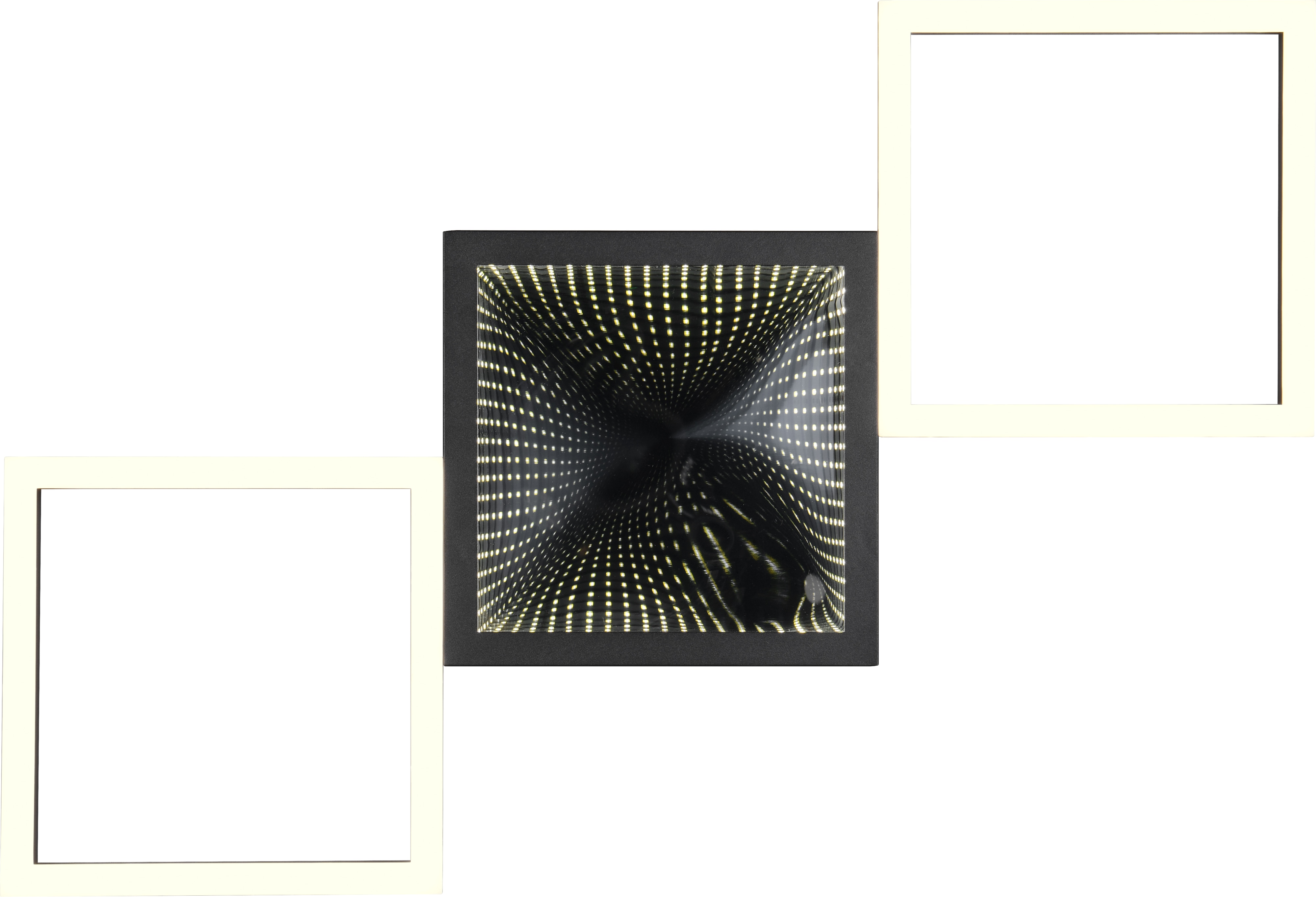 REALITY LED-Deckenleuchte GELO, R64471132, 24 W, 2500 lm, 3000 K, schwarz