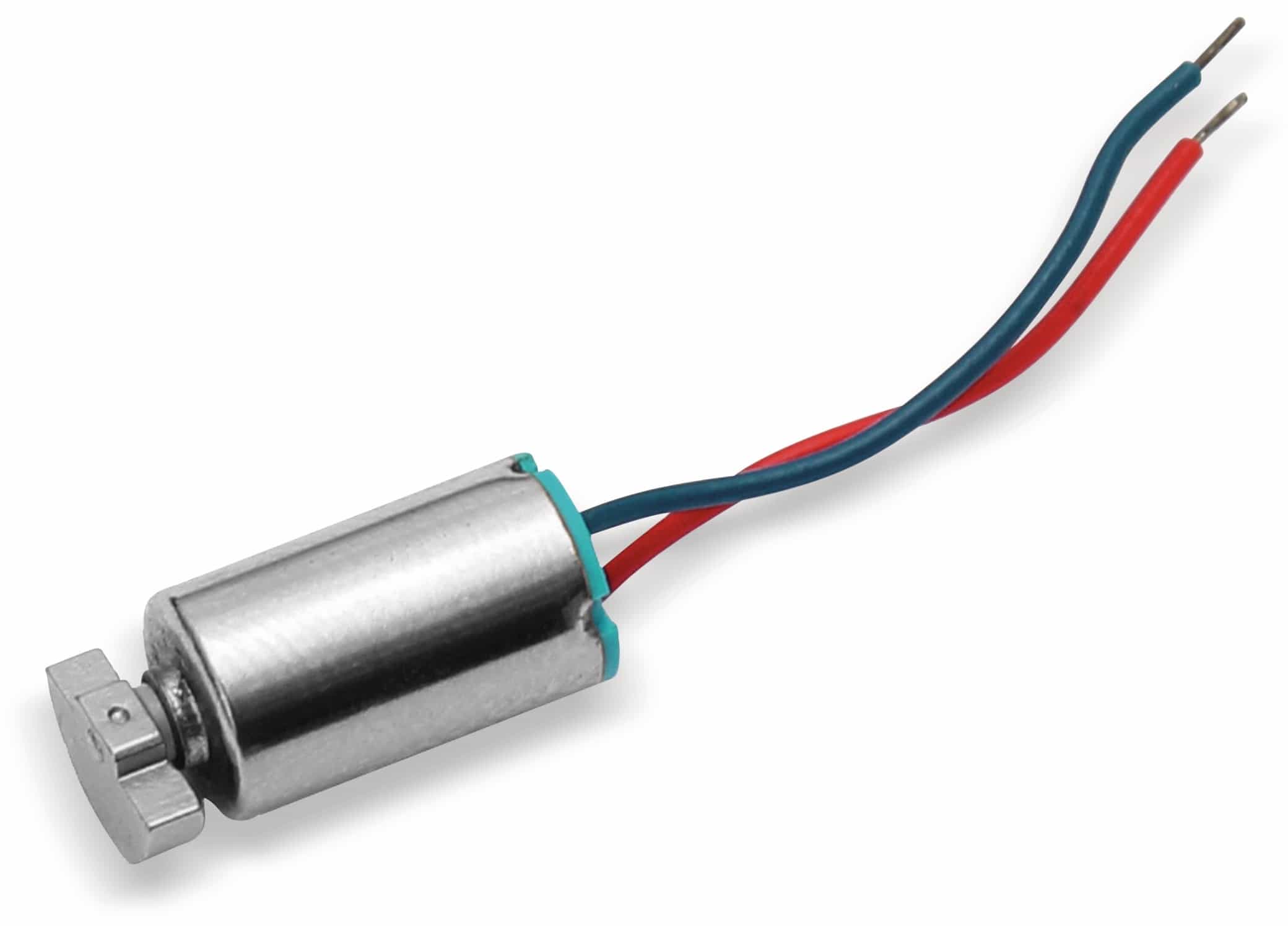 Miniatur-Vibrationsmotor, 6x13 mm, 1...3 V- Miniatur-Vibrationsmotor, 6x13 mm, 1...3 V-