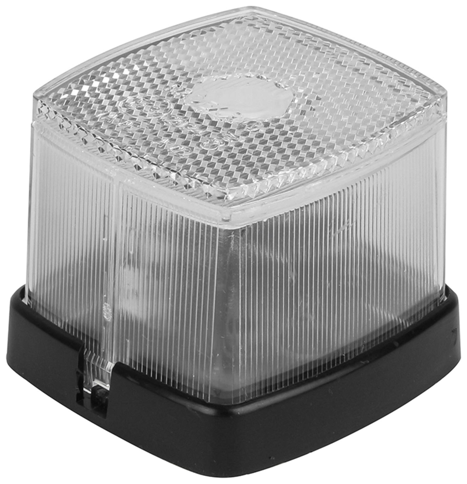 Positionsleuchte, 66x62 mm, weiß, mit Reflektor Positionsleuchte, 66x62 mm, weiß, mit Reflektor