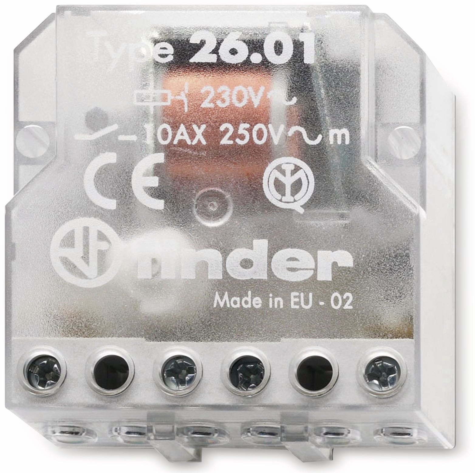 FINDER Stromstoß-Schalter 10 A, 230 V, 26.01.8.230.0000, UP FINDER Stromstoß-Schalter 10 A, 230 V, 26.01.8.230.0000, UP