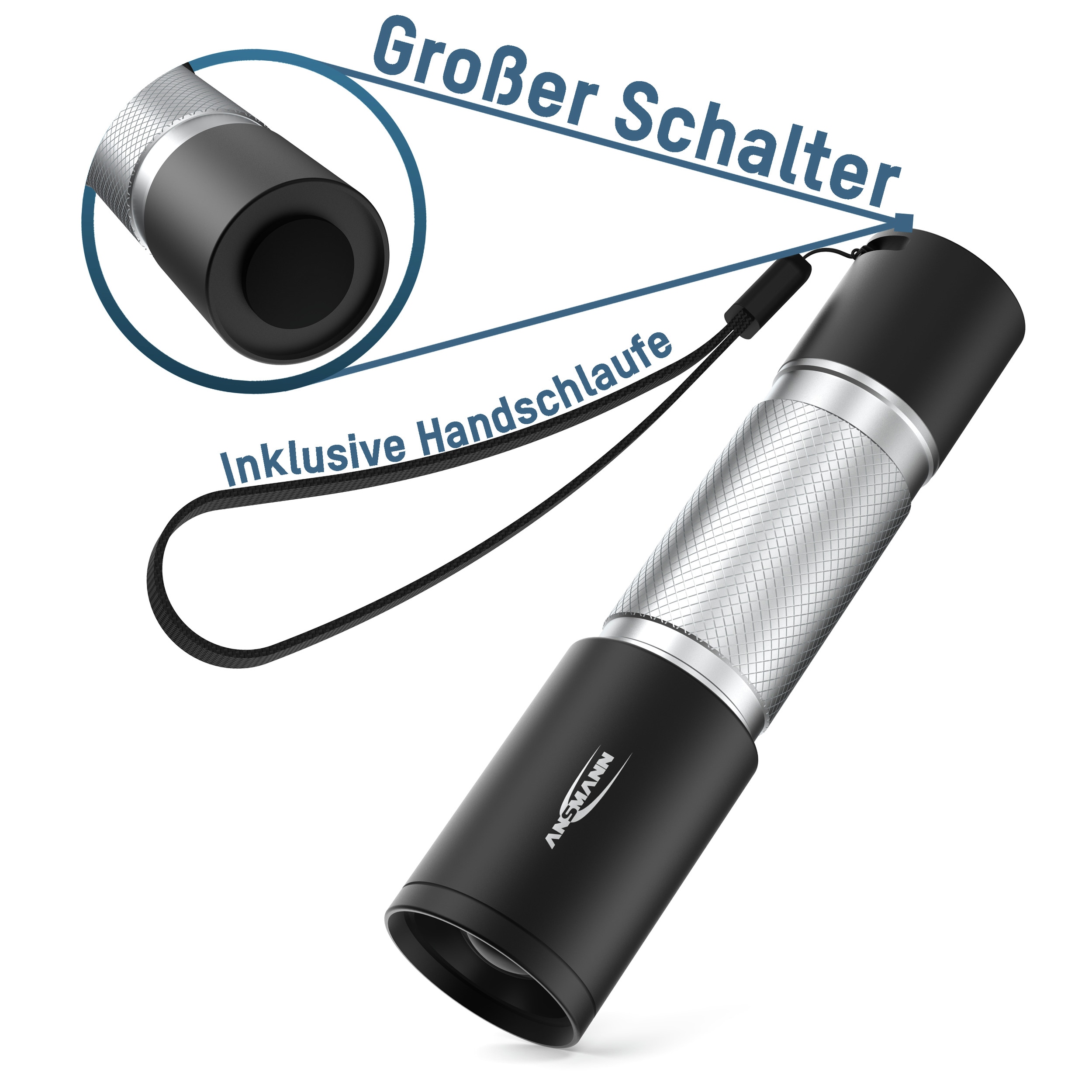 ANSMANN LED-Taschenlampe Daily Use 270B, 275 lm, batteriebetrieben ANSMANN LED-Taschenlampe Daily Use 270B, 275 lm, batteriebetrieben
