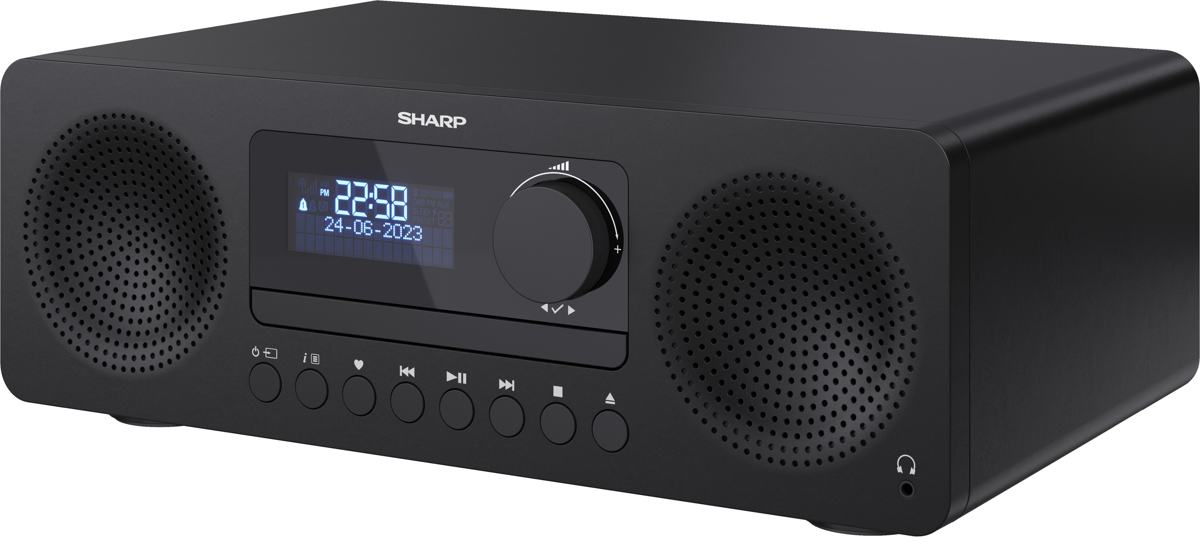SHARP HiFi-Anlage XL-B720D, All-in-one, schwarz, DAB+, Bluetooth, MP3, CD SHARP HiFi-Anlage XL-B720D, All-in-one, schwarz, DAB+, Bluetooth, MP3, CD-Lafw.